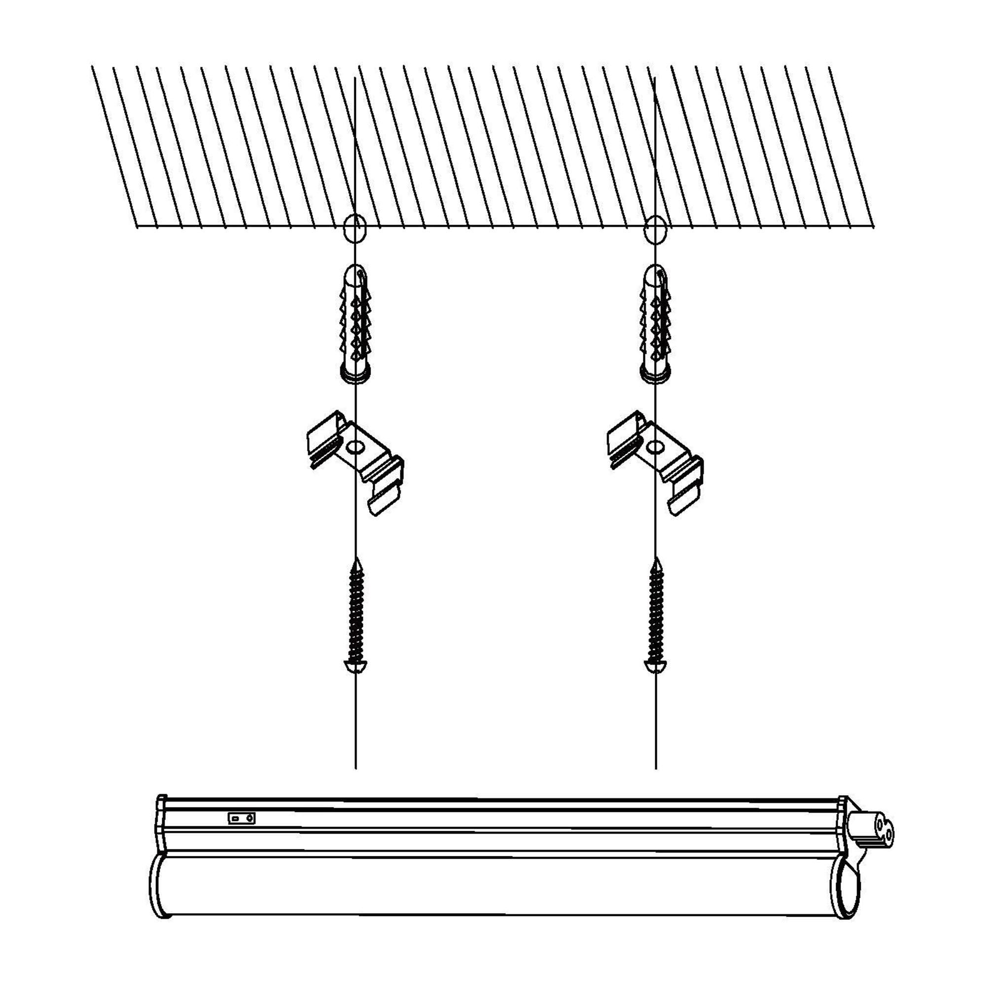 Plafonnier plastique blanc DUNDRY LED INT 1X12,8W