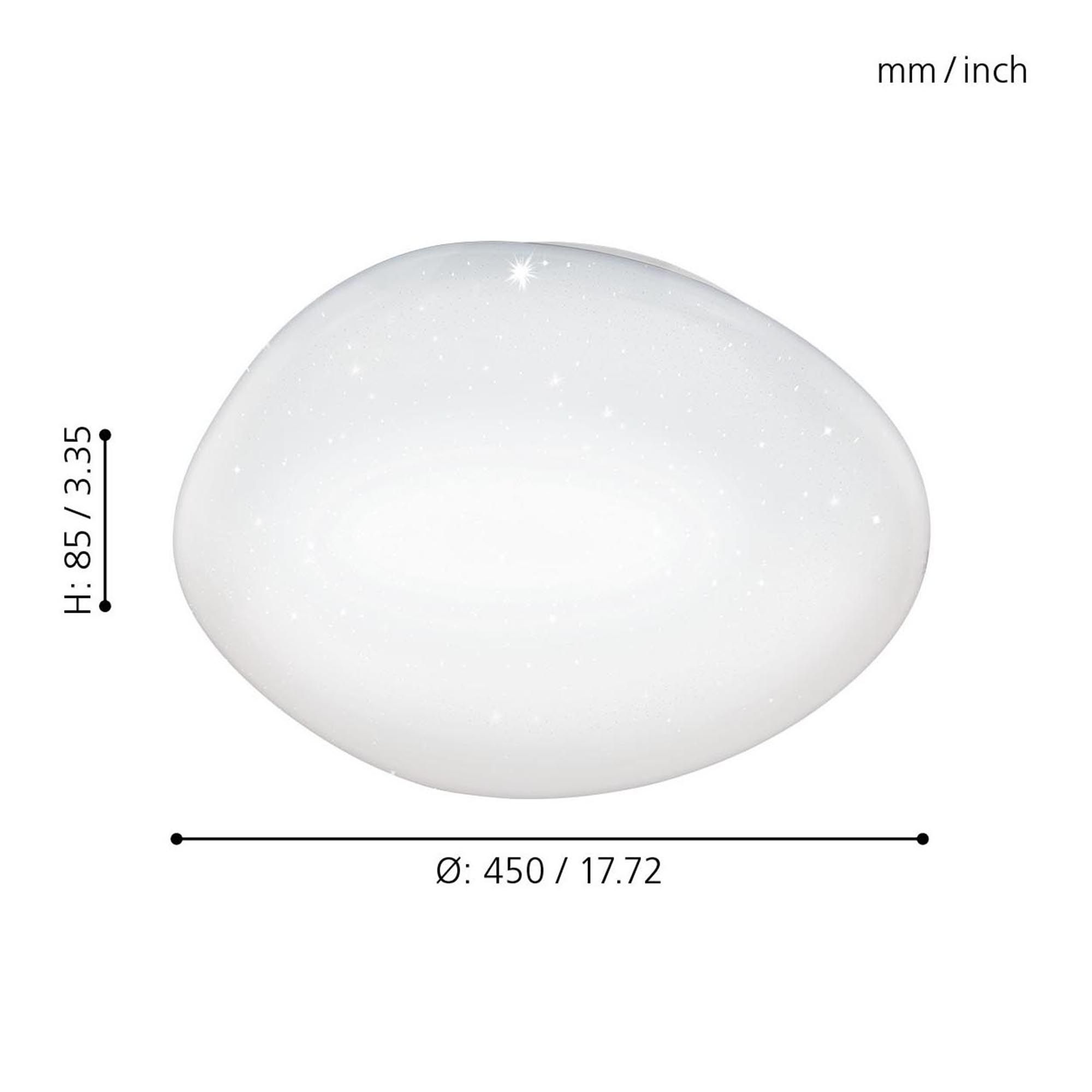 Plafonnier métal blanc SILERAS LED INT 1X20,5W