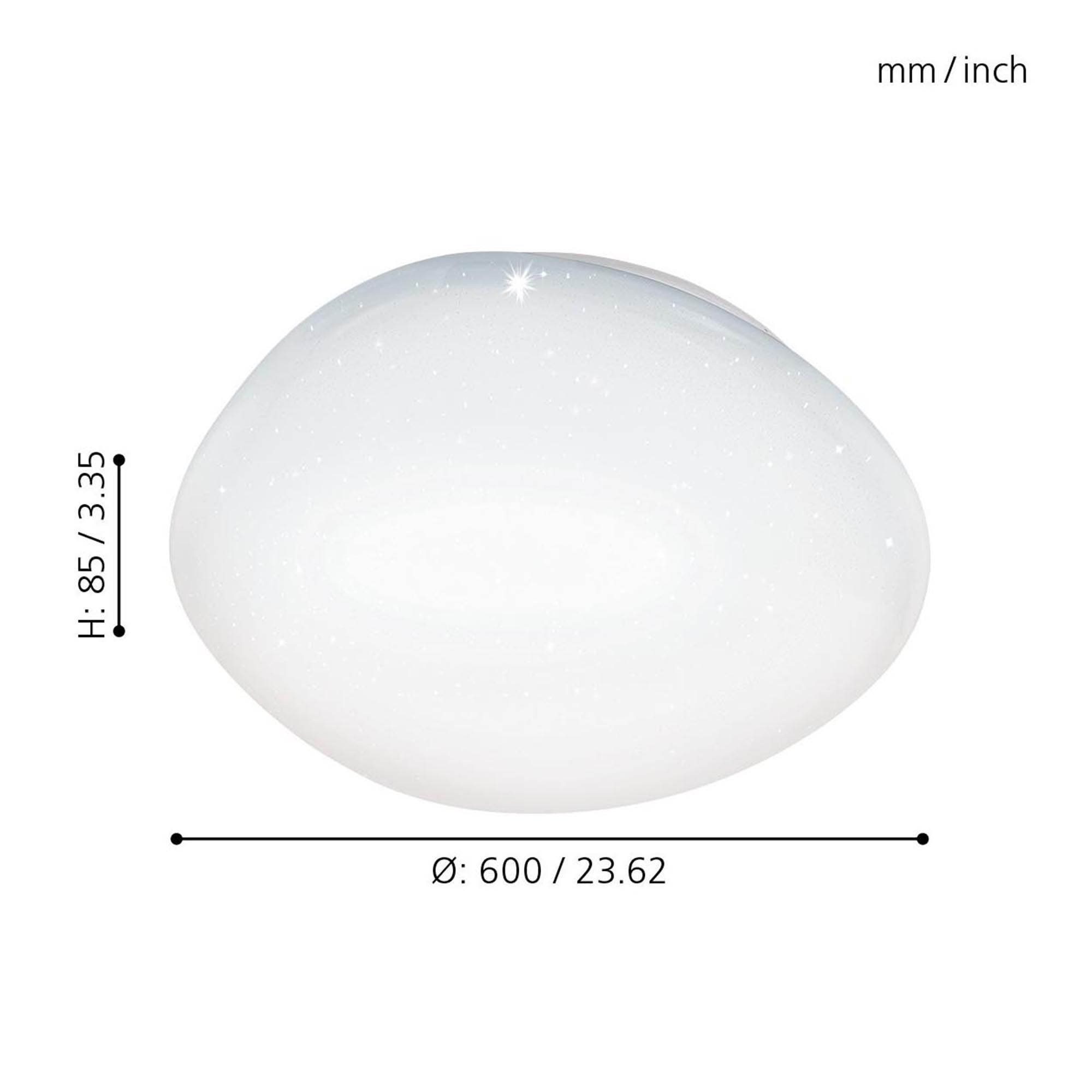 Plafonnier métal blanc SILERAS LED INT 1X31W