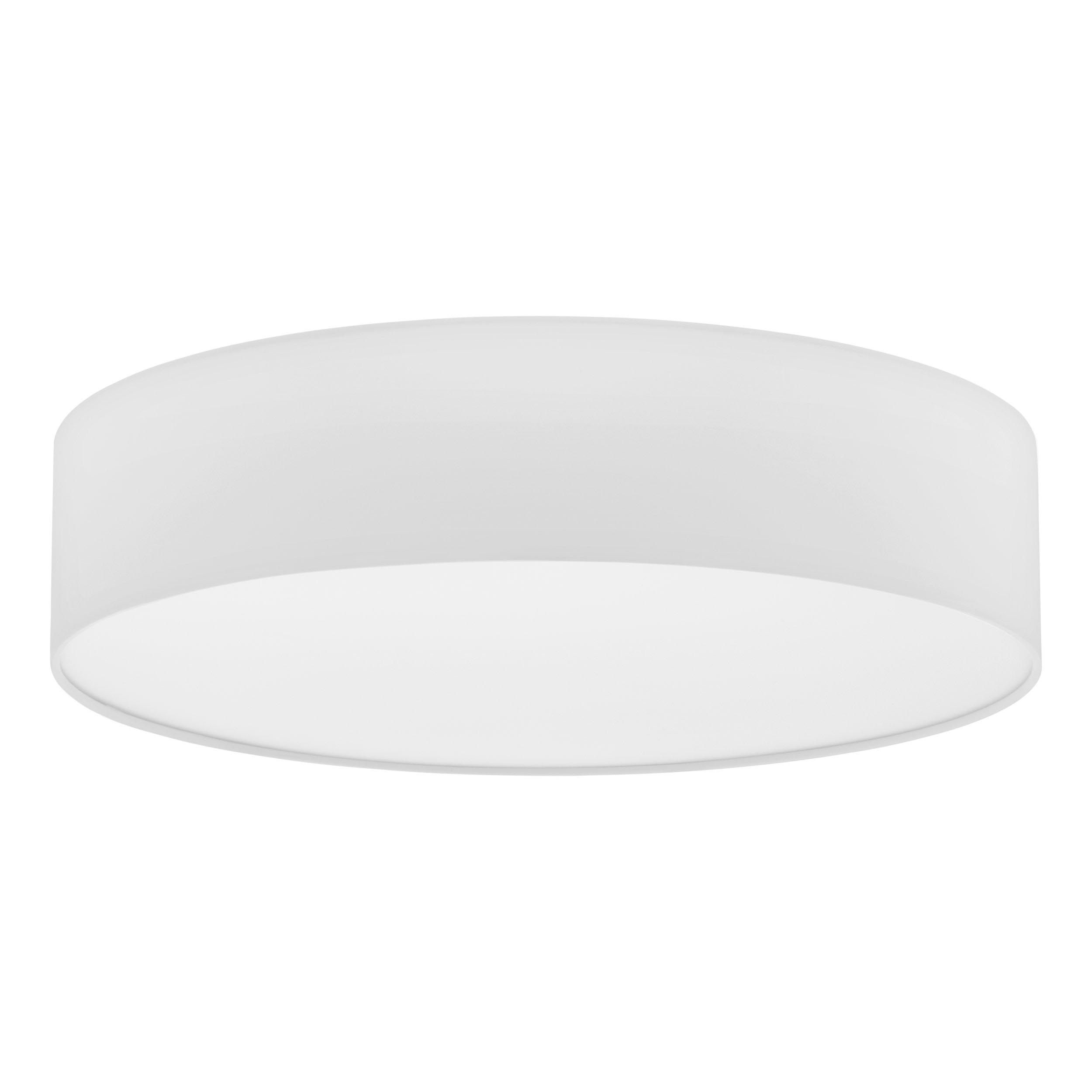 Plafonnier tissu blanc PASTERI D57CM E27 3X25W