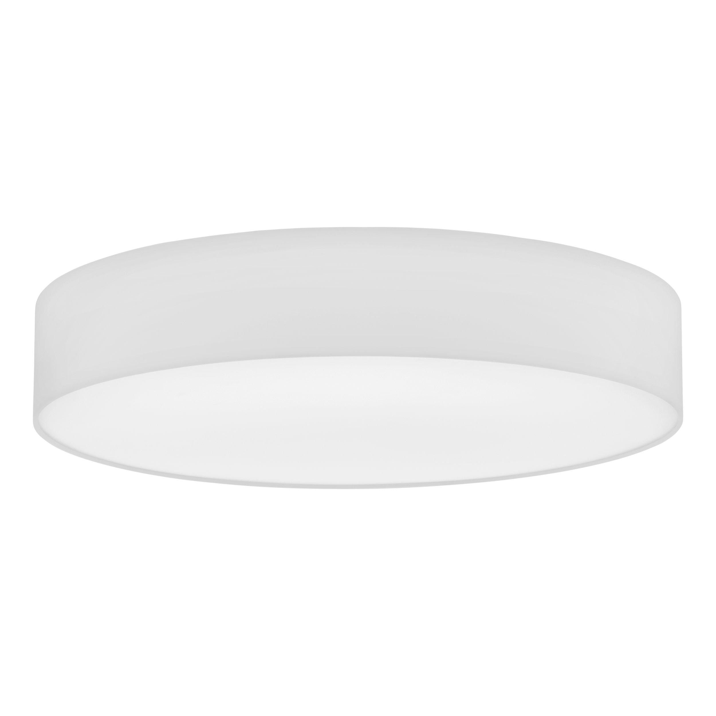 Plafonnier tissu blanc PASTERI D76CM E27 5X25W