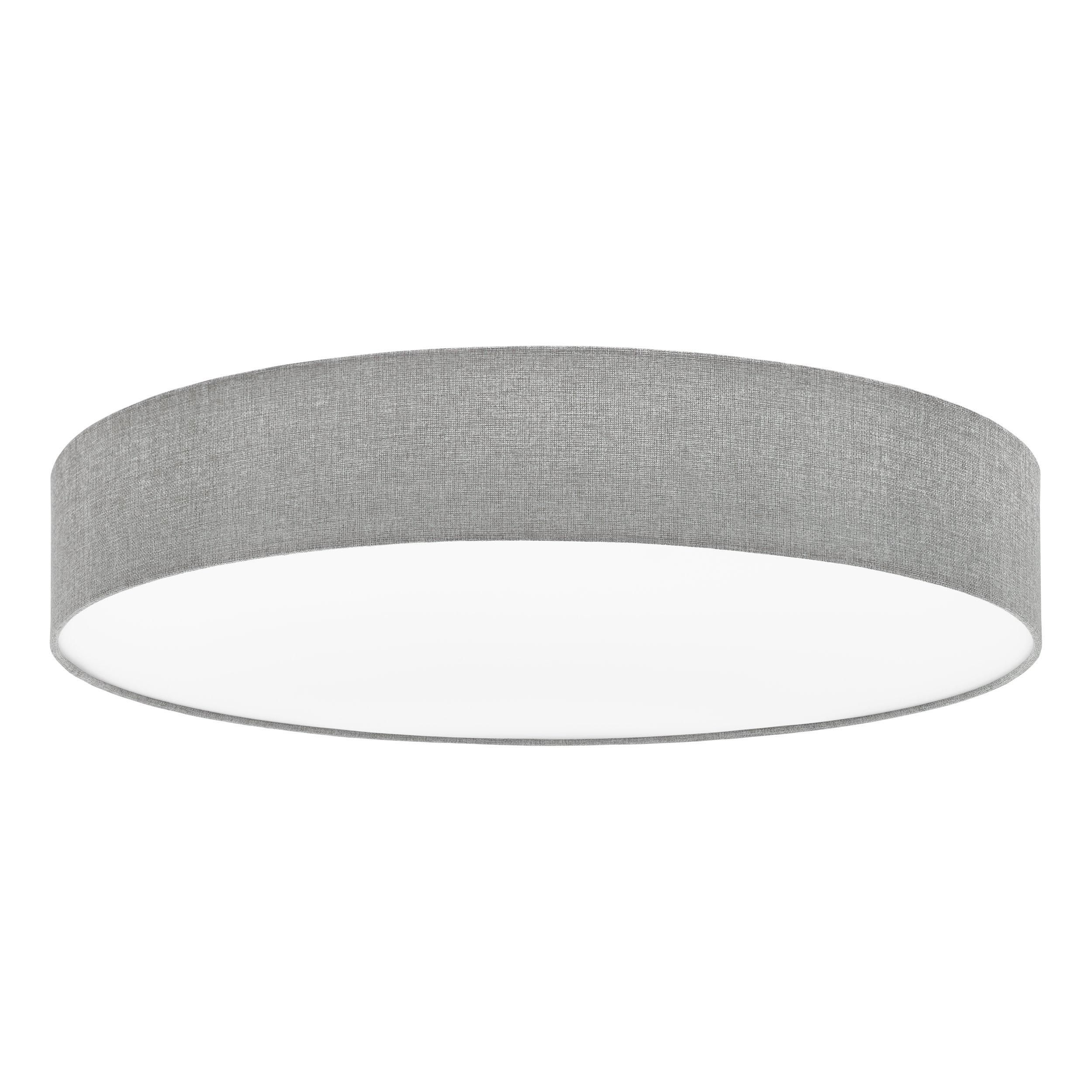 Plafonnier tissu gris PASTERI E27 5X25W