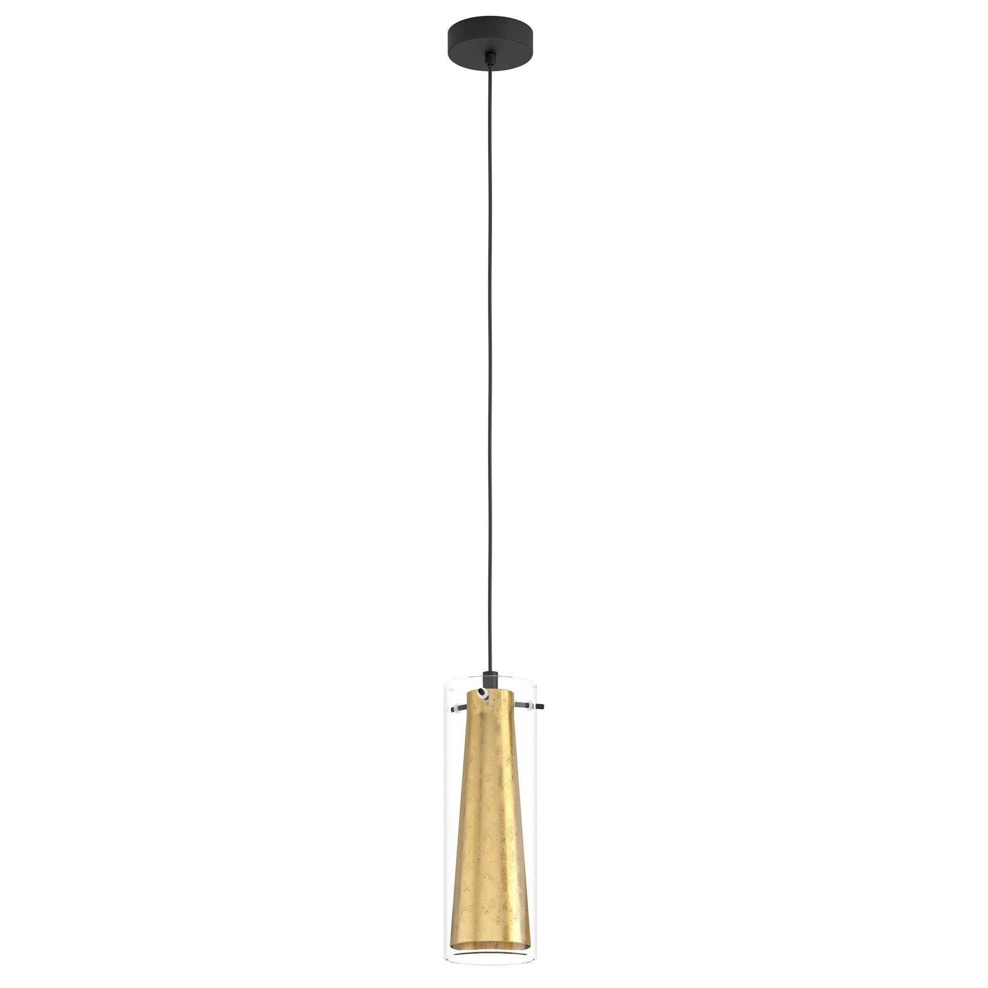 Suspension verre or PINTO GOLD E27 1X40W