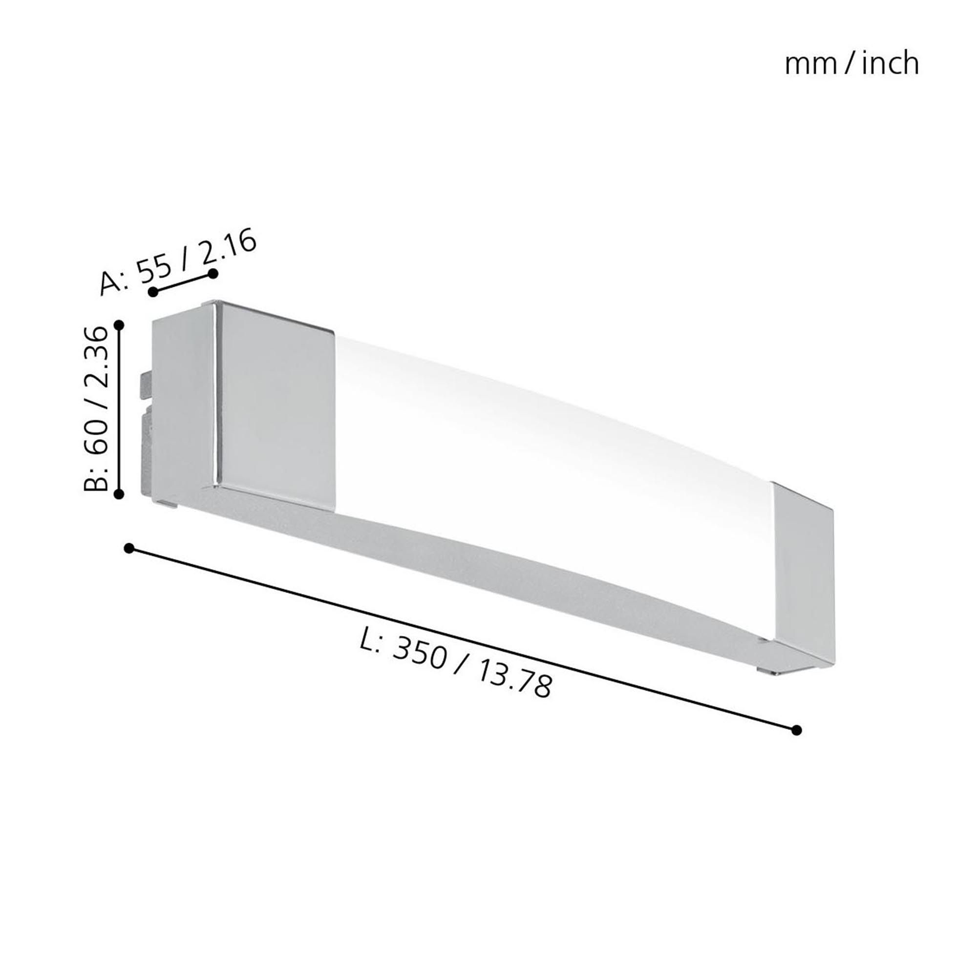 Applique murale métal argenté SIDERNO LED INT 1X8,3W