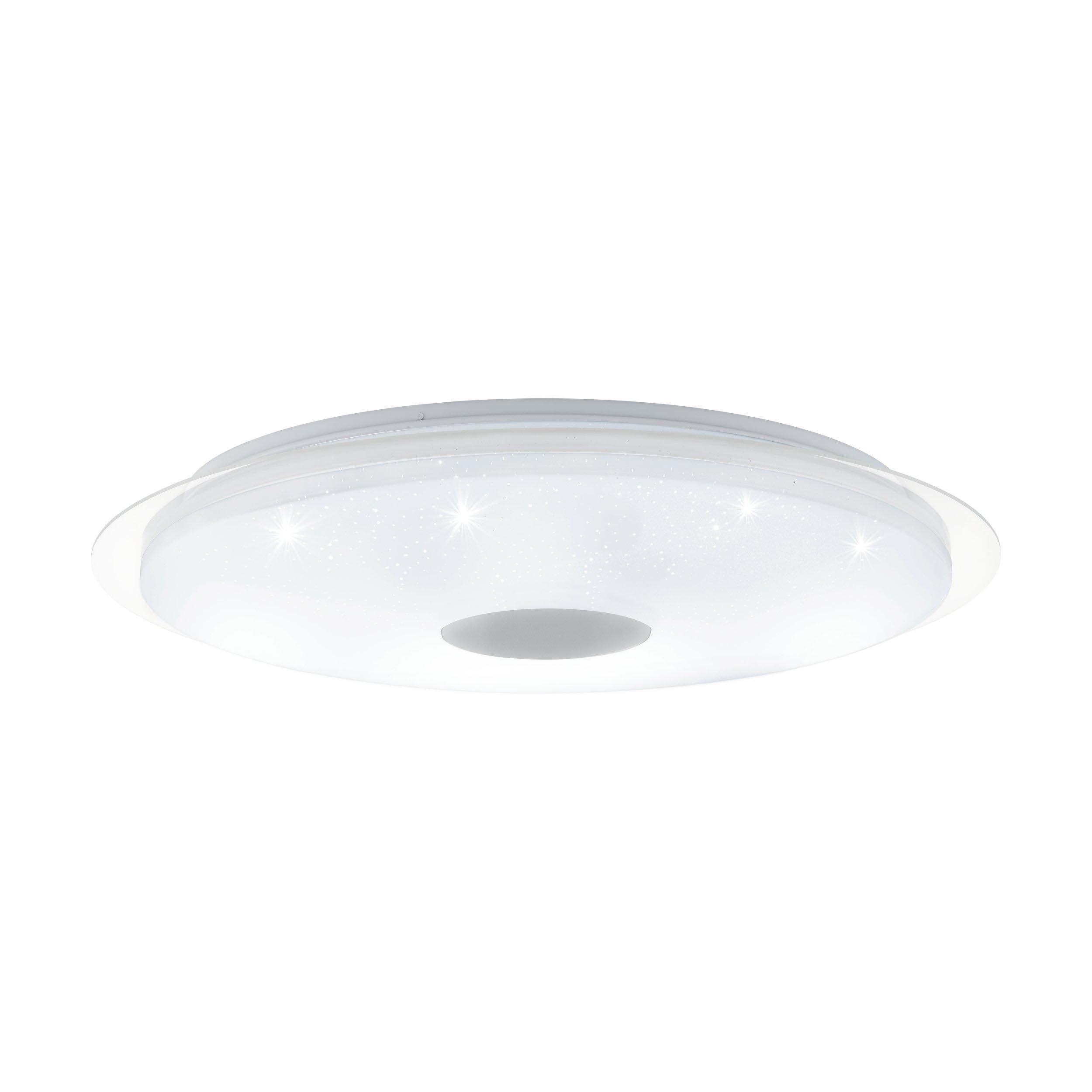 Plafonnier en plastique blanc LANCIANO led intégrée 36W