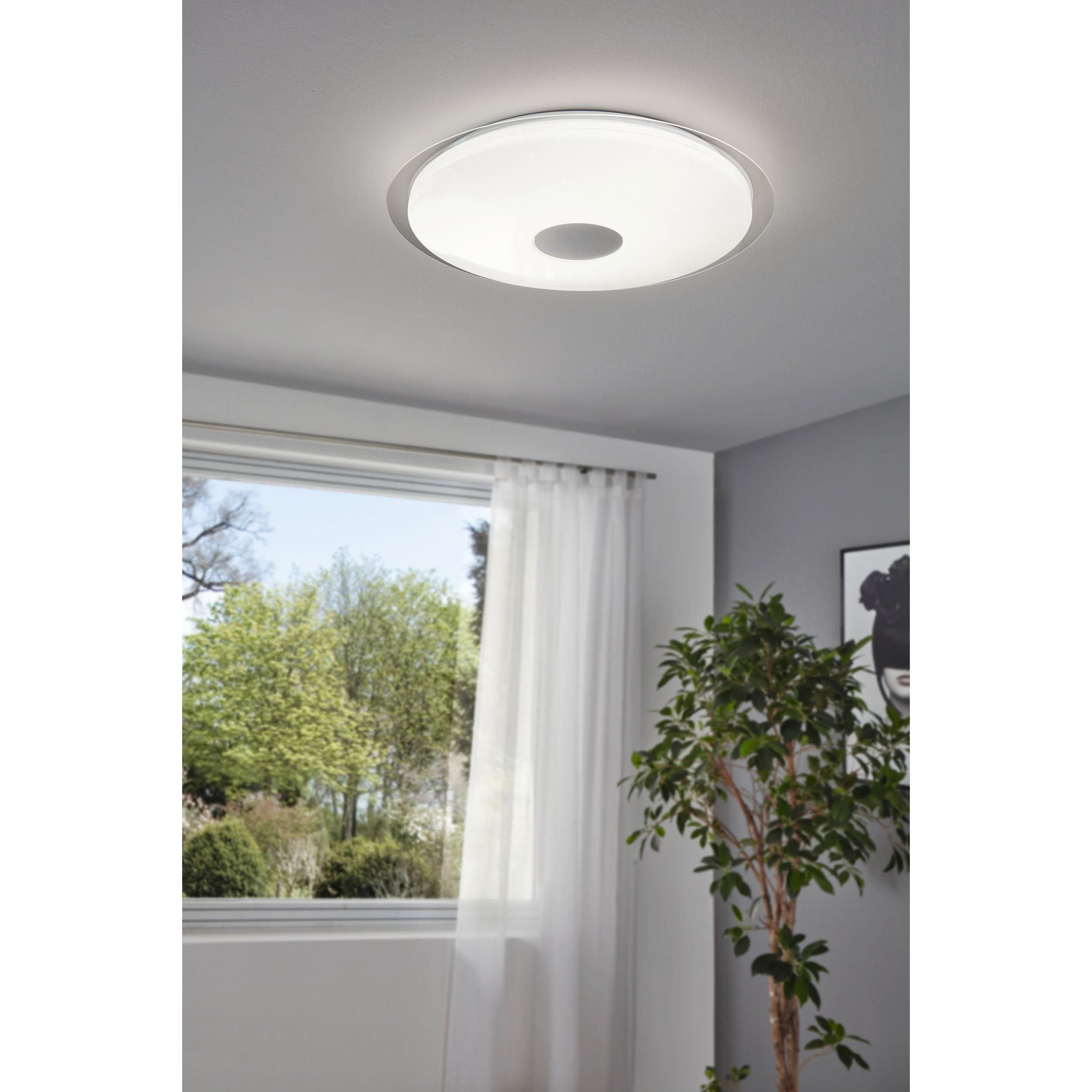 Plafonnier en plastique blanc LANCIANO led intégrée 36W