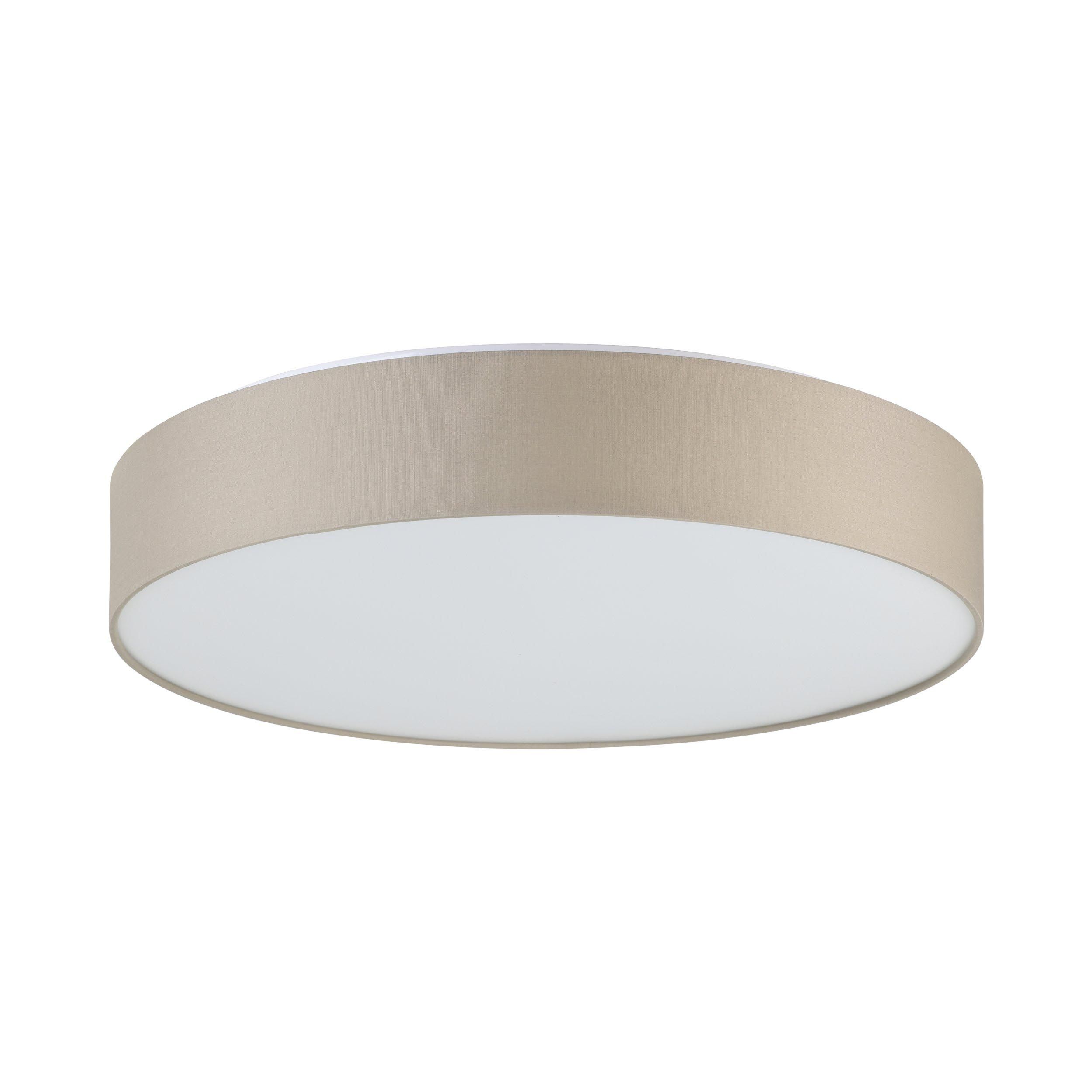 Plafonnier tissu taupe ROMAO 3 LED INT 1X36W