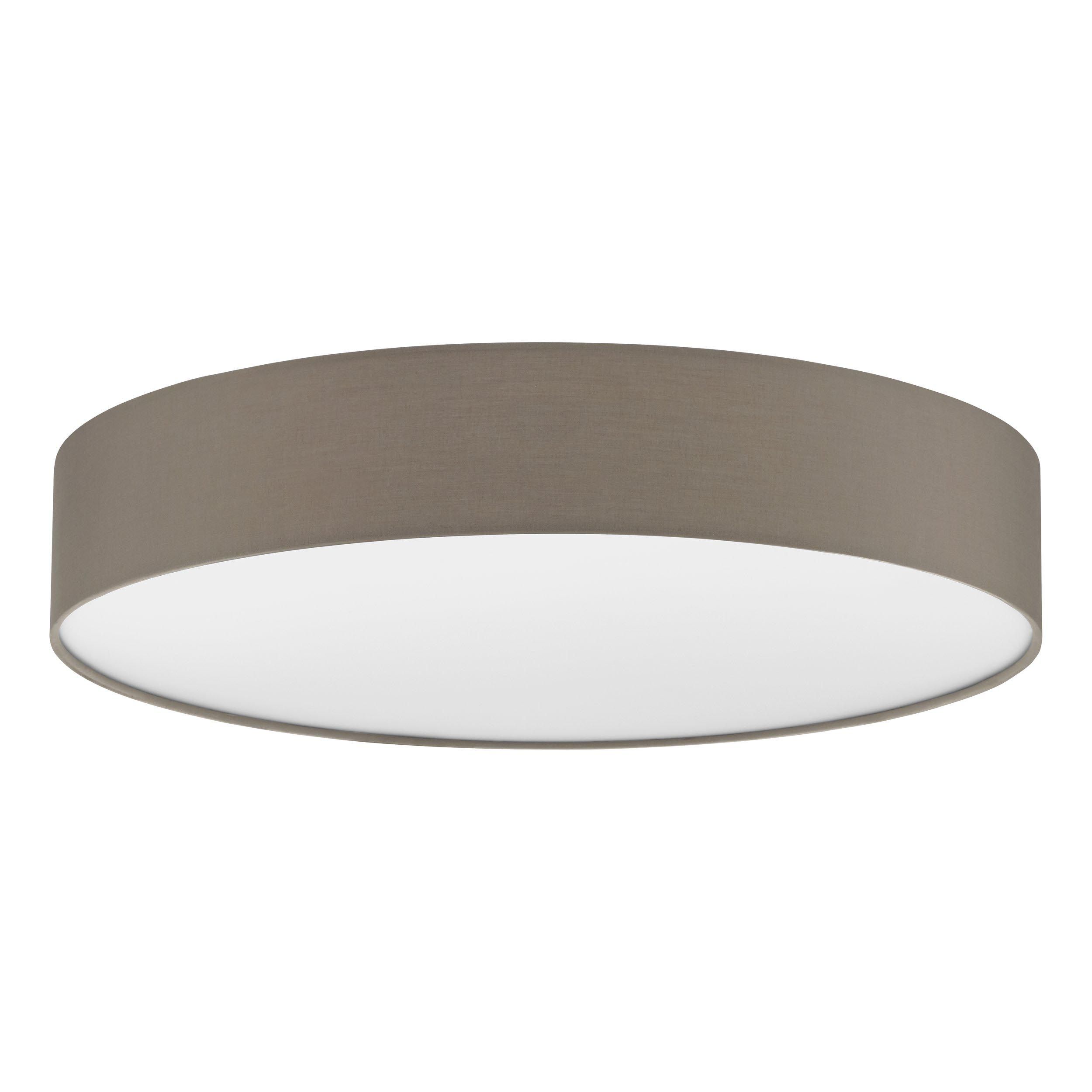 Plafonnier tissu taupe ROMAO 3 LED INT 1X36W