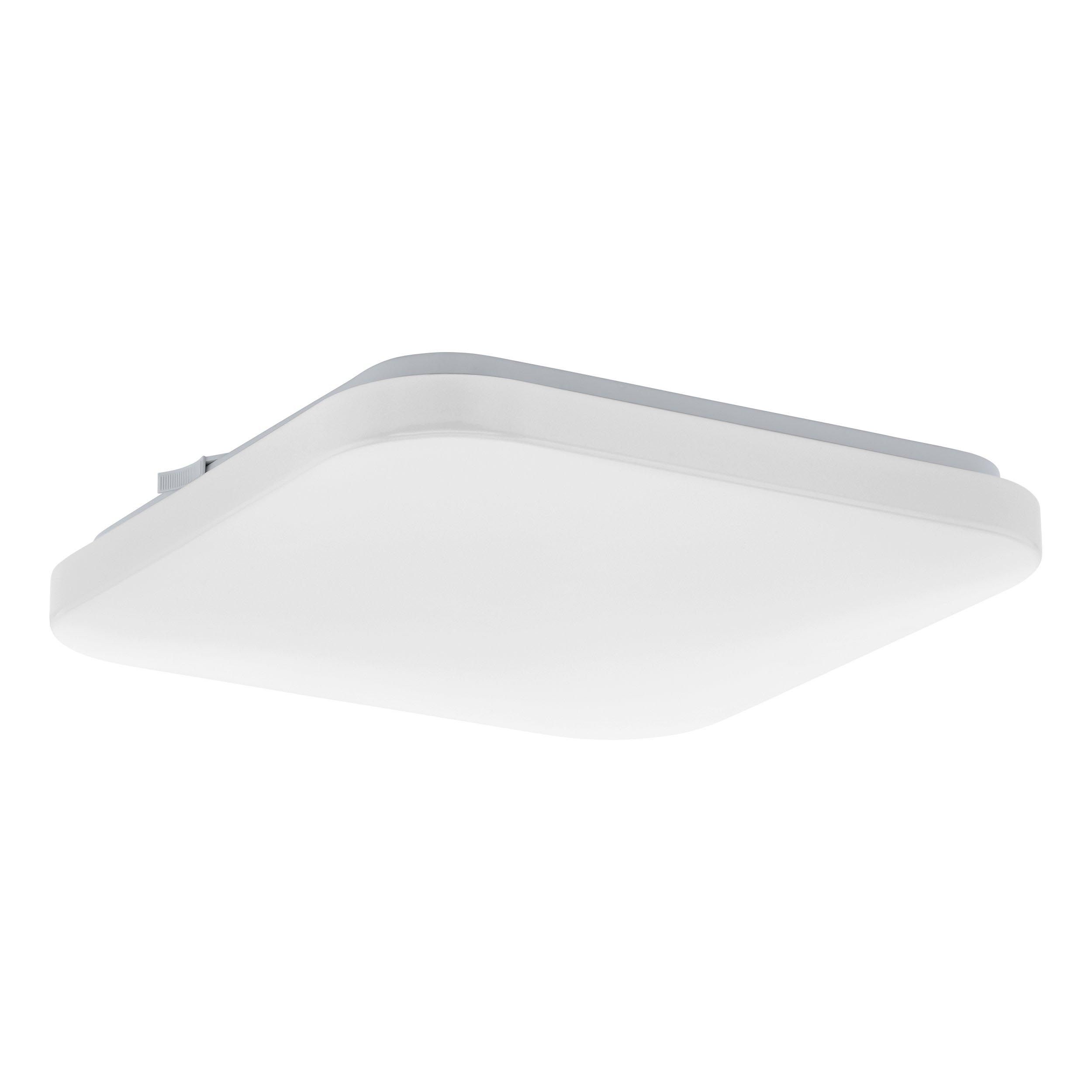 Plafonnier plastique blanc FRANIA Carré 28X28CM LED INT 10W