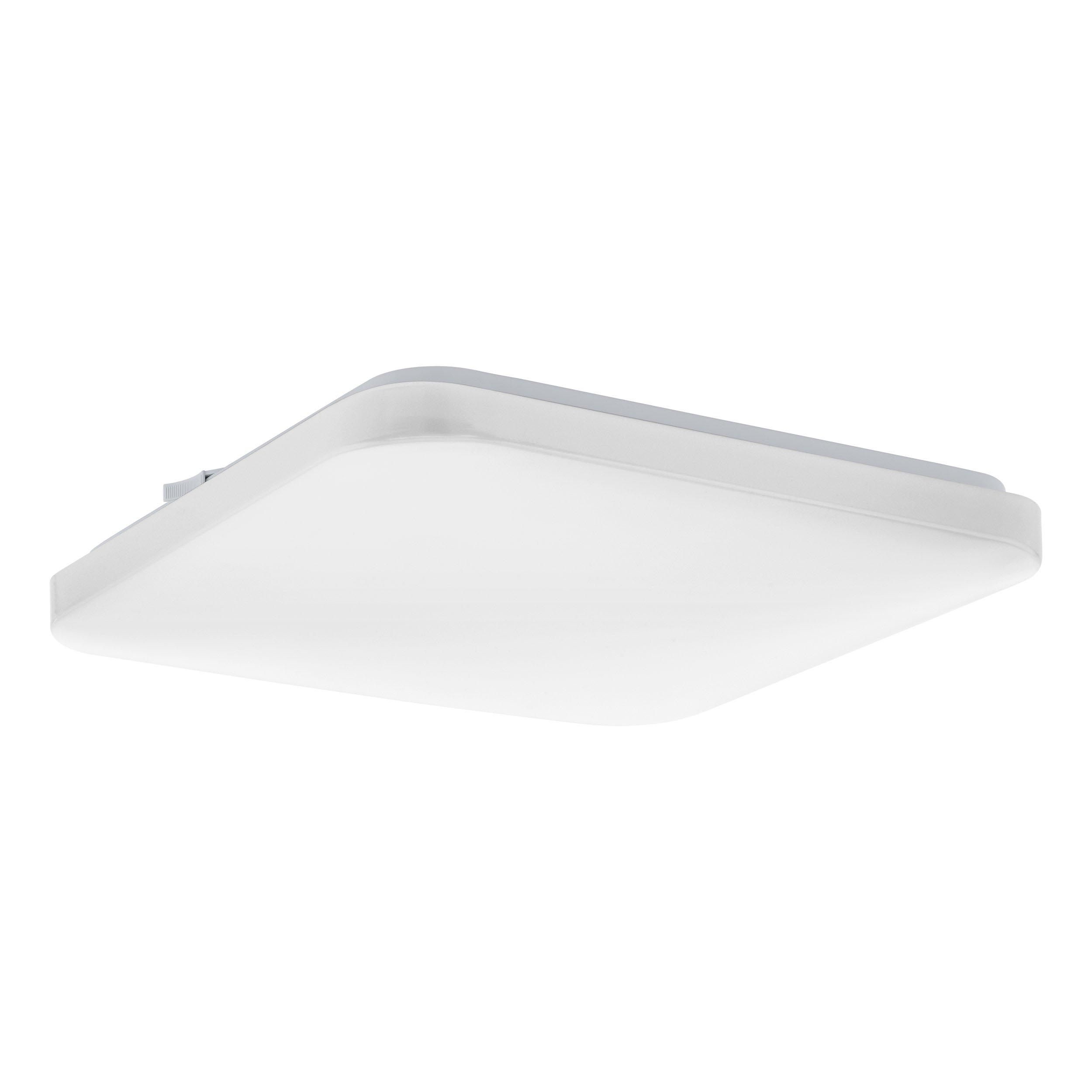 Plafonnier plastique blanc FRANIA Carré 33X33CM LED INT 14,6W