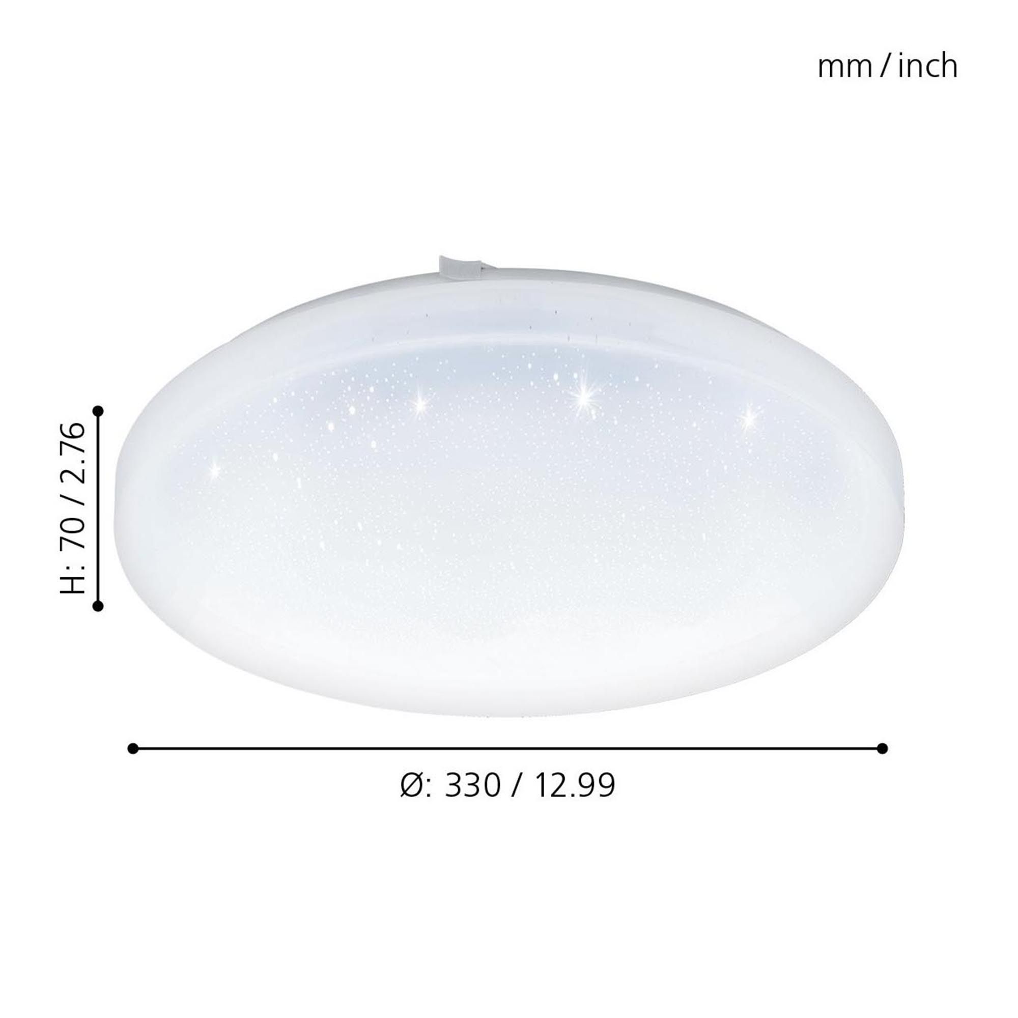 Plafonnier plastique blanc FRANIA-S D33CM LED INT 3X14,6W