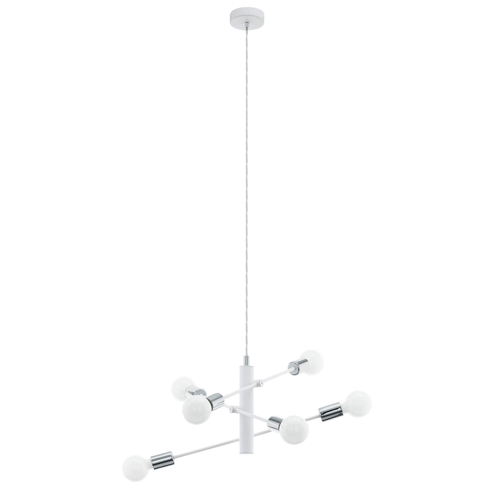 Suspension métal blanc GRADOLI E27 6X60W