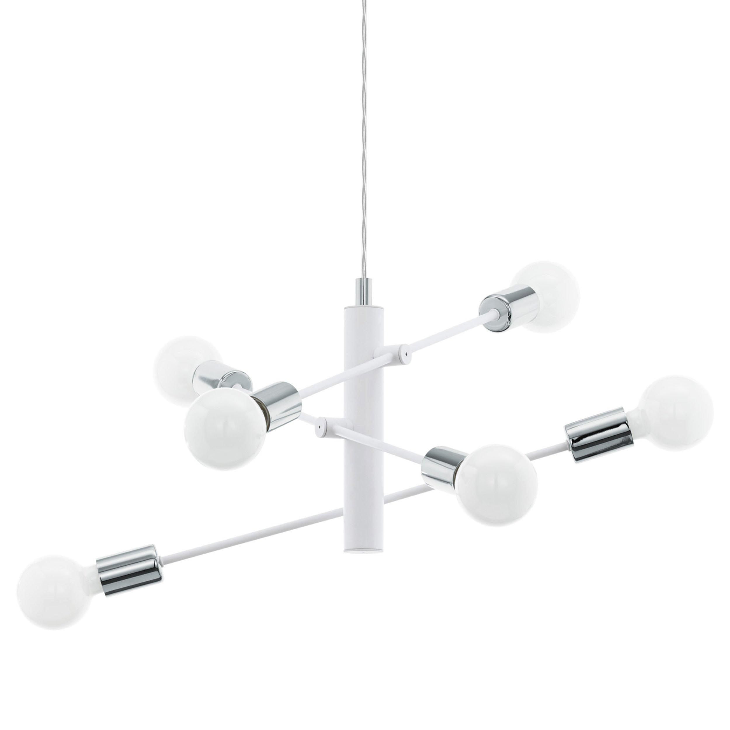 Suspension métal blanc GRADOLI E27 6X60W