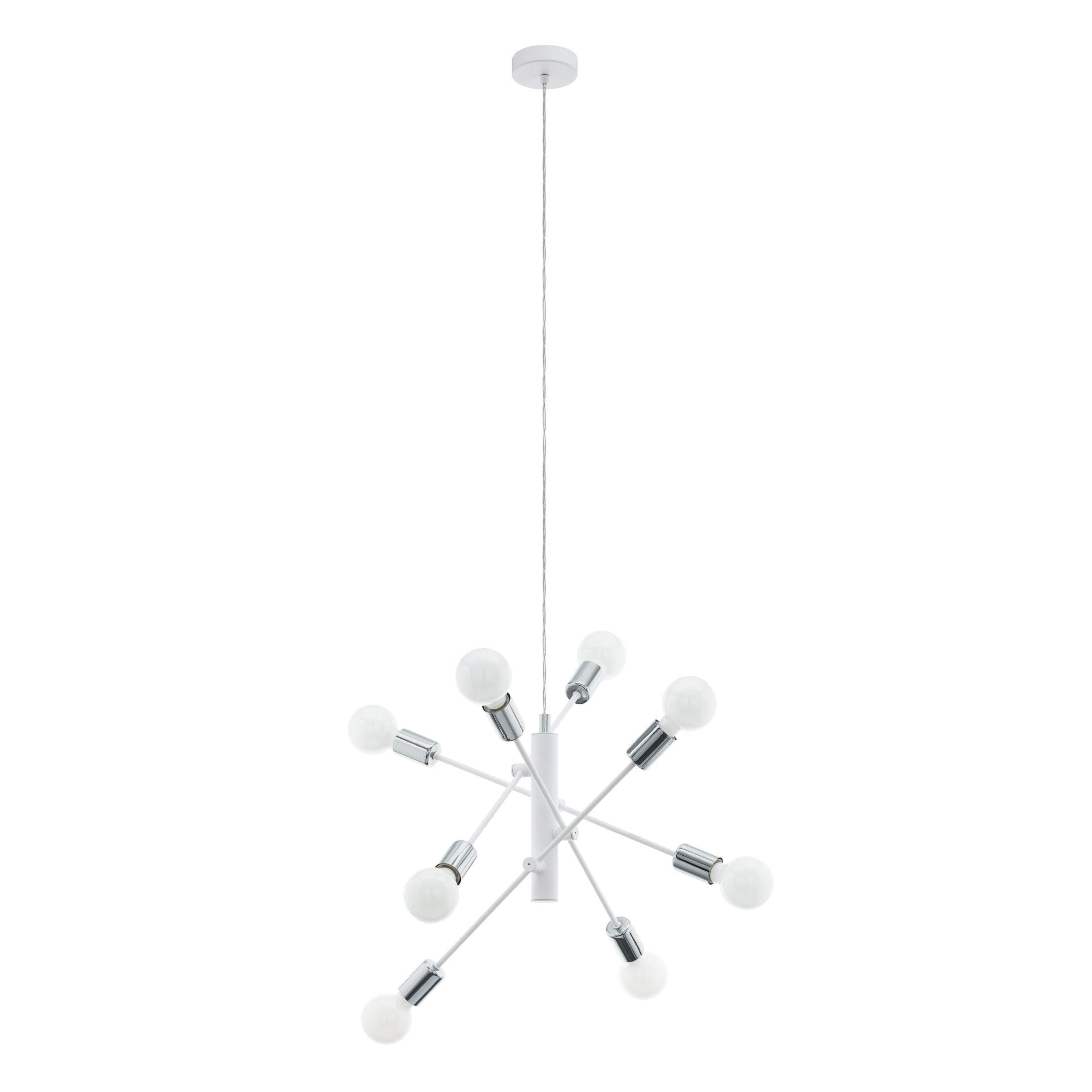 Suspension métal blanc GRADOLI E27 8X60W