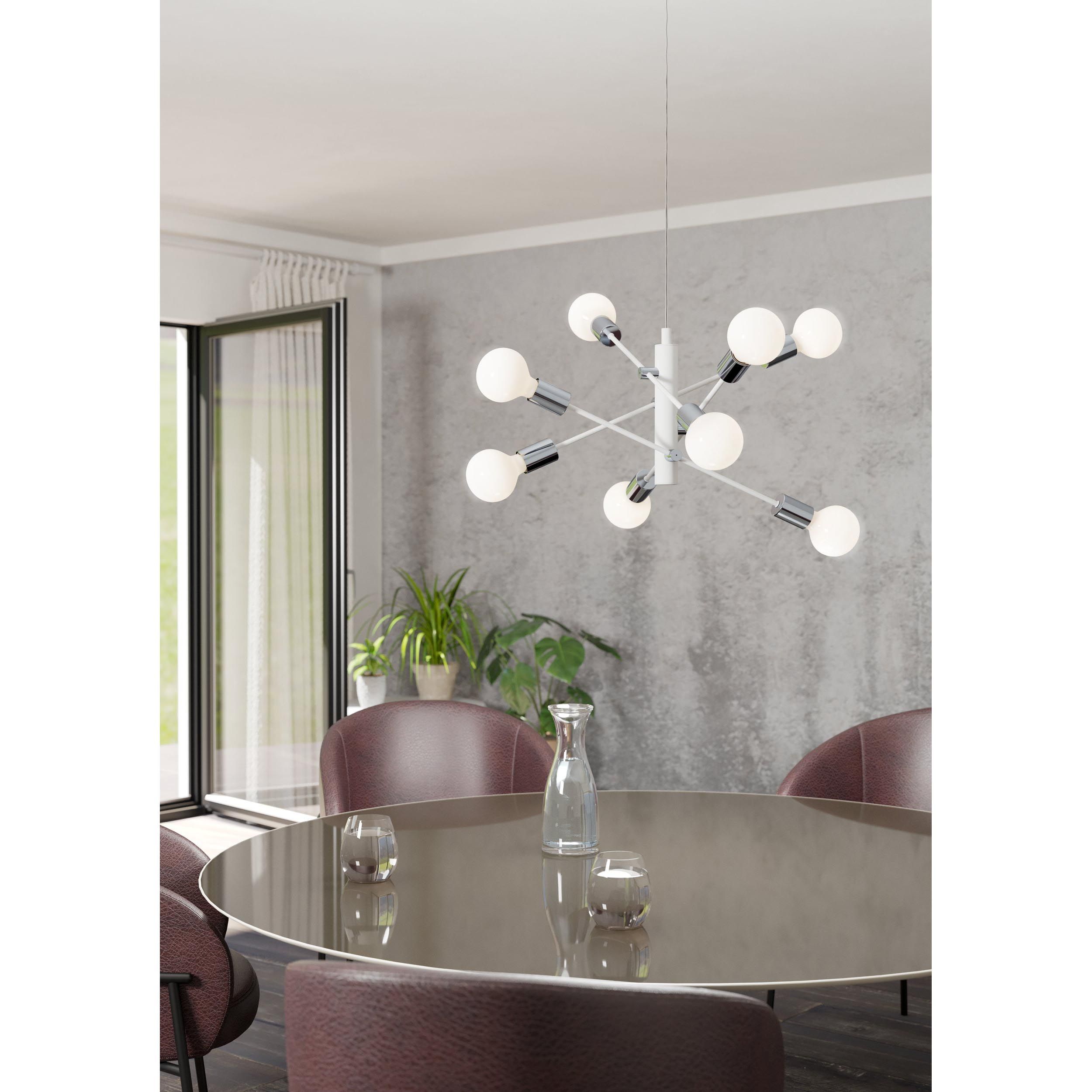 Suspension métal blanc GRADOLI E27 8X60W