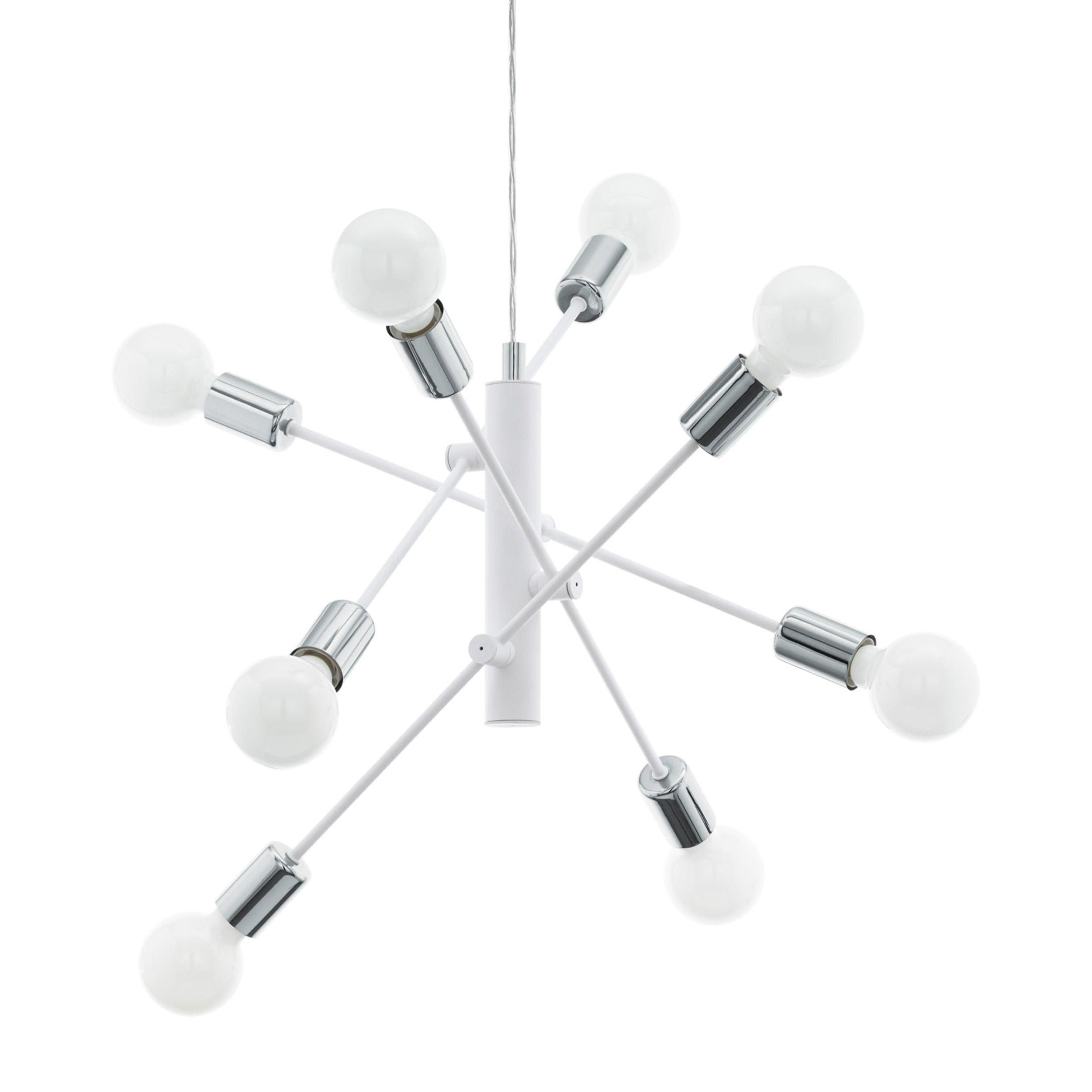 Suspension métal blanc GRADOLI E27 8X60W