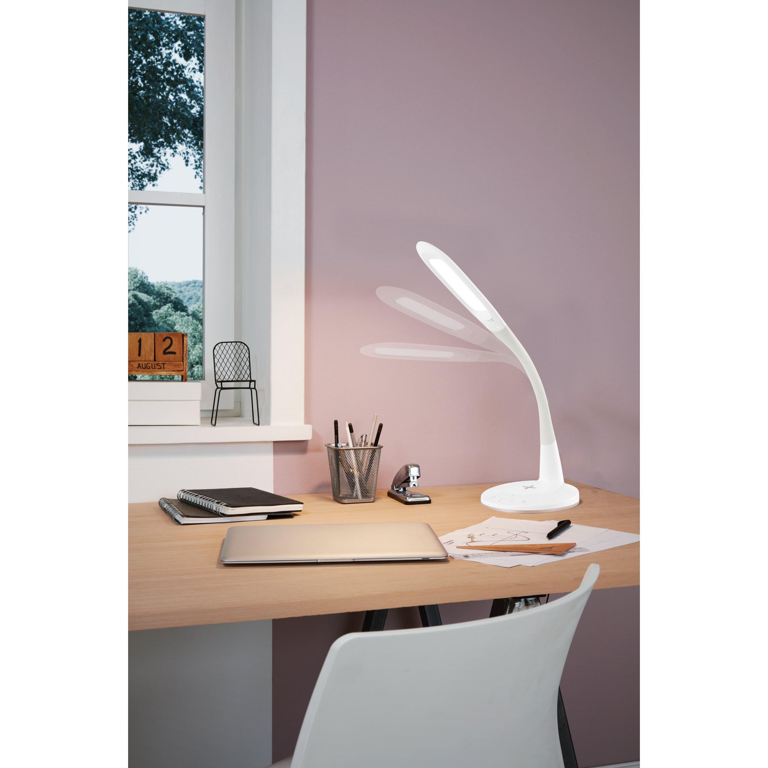 Lampe de bureau plastique blanc TRUNCA LED INT 8X4W