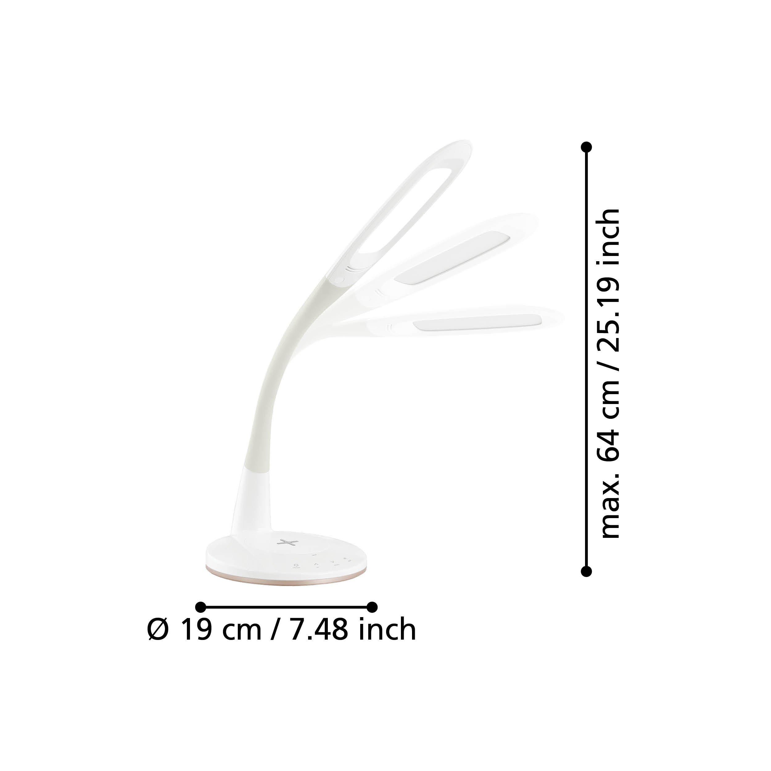 Lampe de bureau plastique blanc TRUNCA LED INT 8X4W