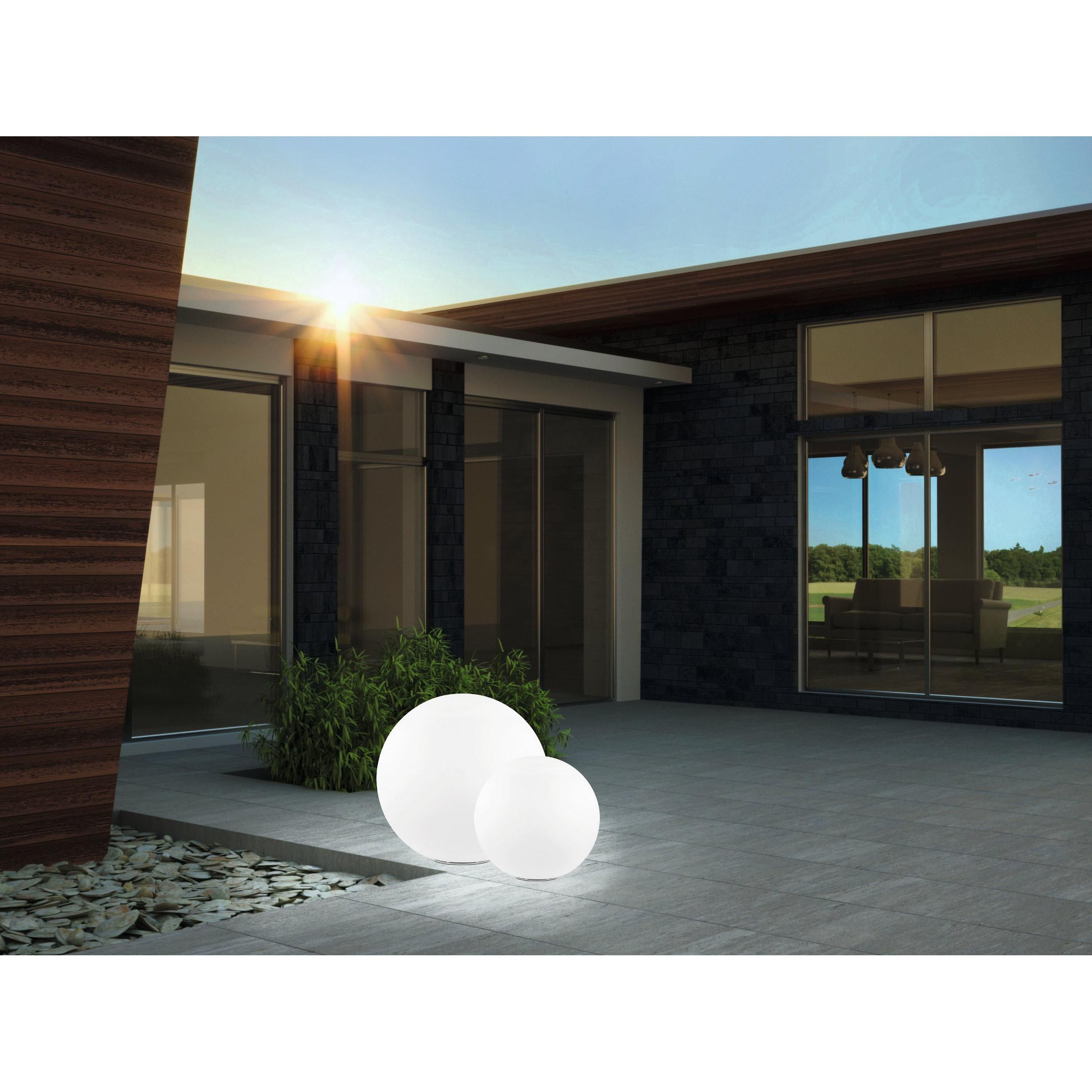 Objet lumineux extérieur plastique blanc MONTEROLO E27 1X40W