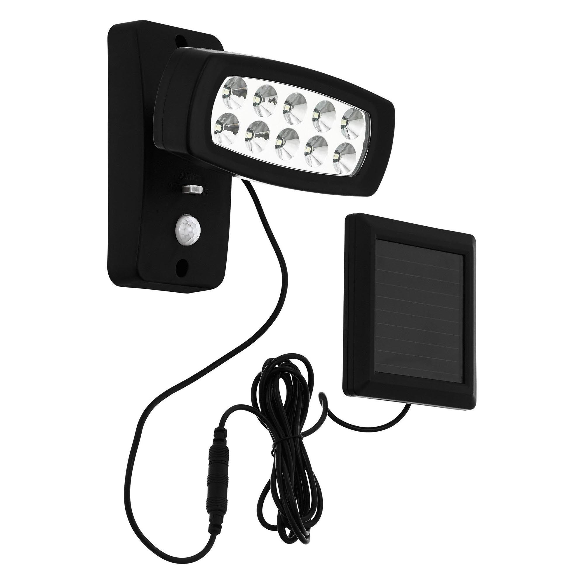 Applique extérieure plastique noir PALIZZI LED INT 1X2W