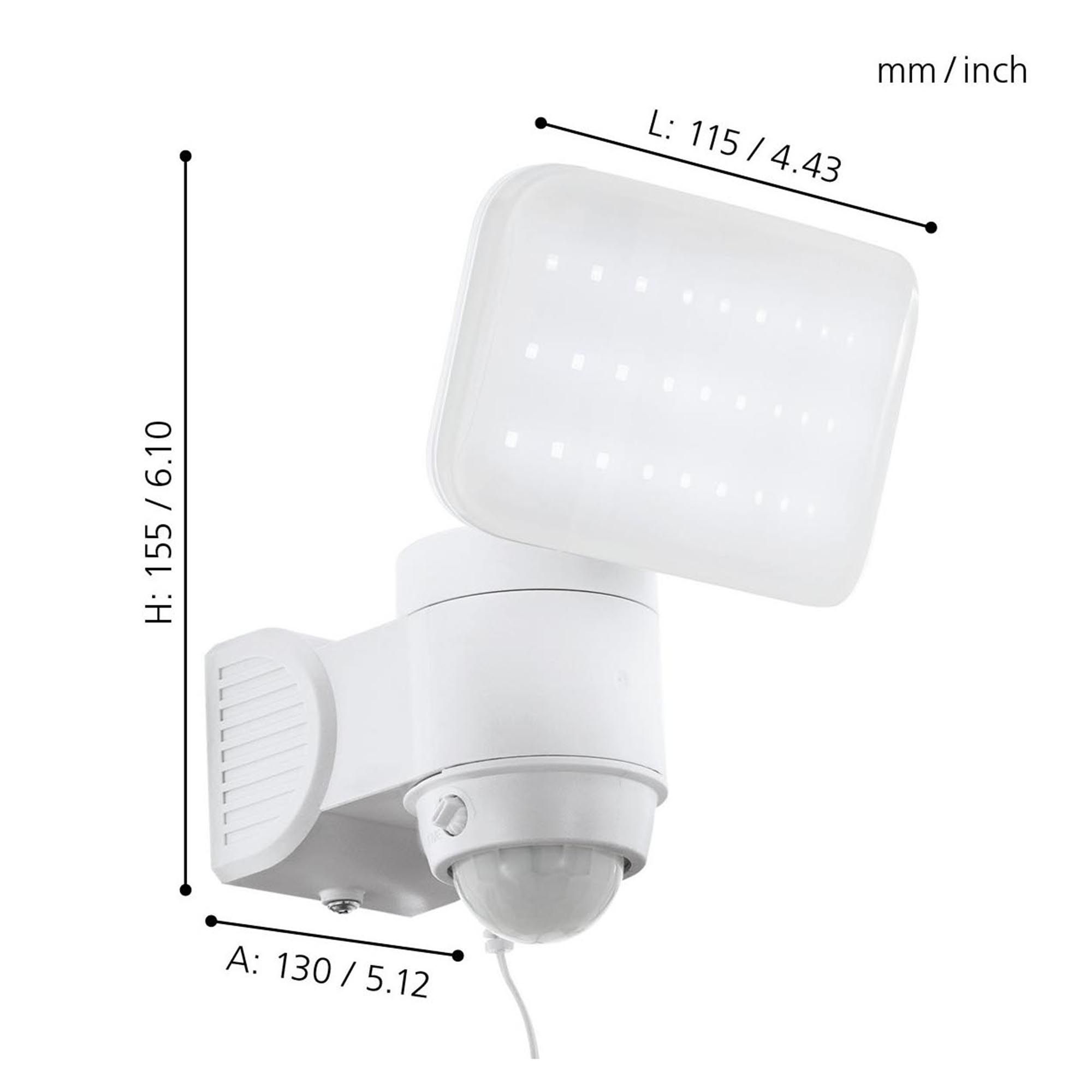 Projecteur extérieur en plastique blanc CASABAS LED INT 5W