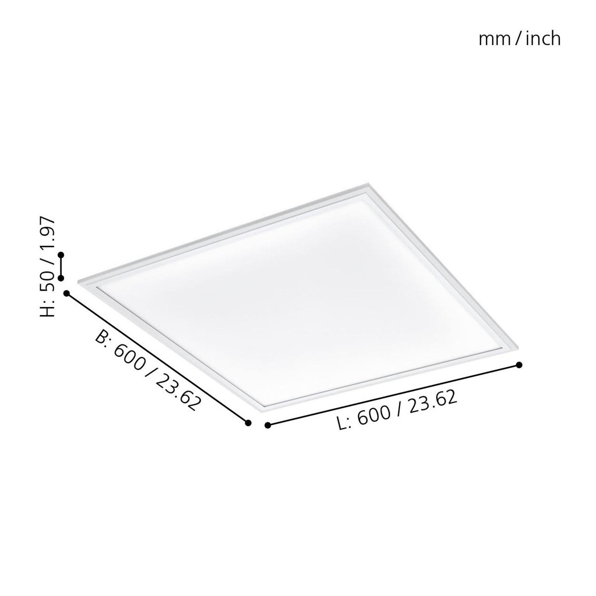 Plafonnier métal blanc SALOBRENA-A LED INT 4X30W