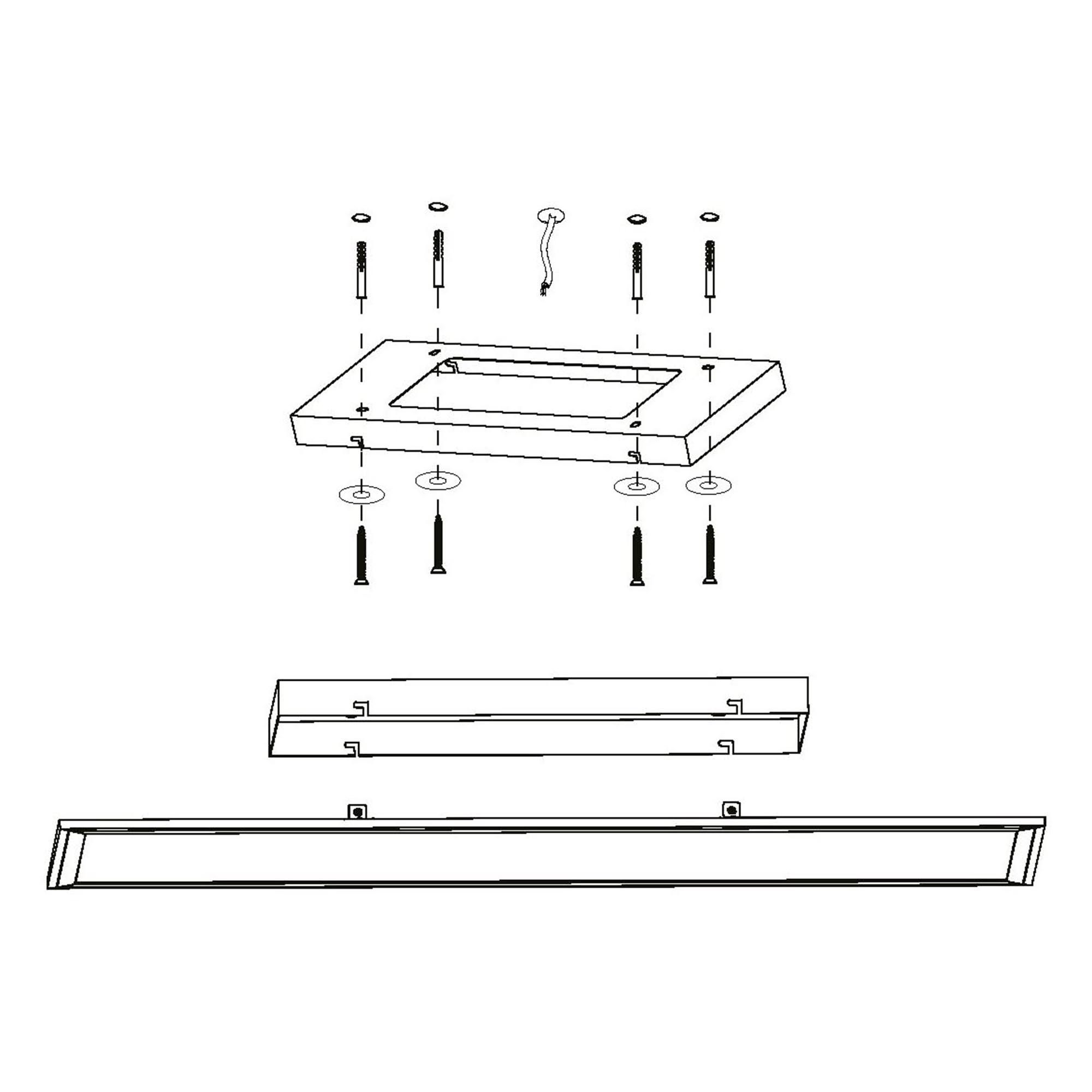 Plafonnier métal blanc SALOBRENA-A LED INT 1X31,5W