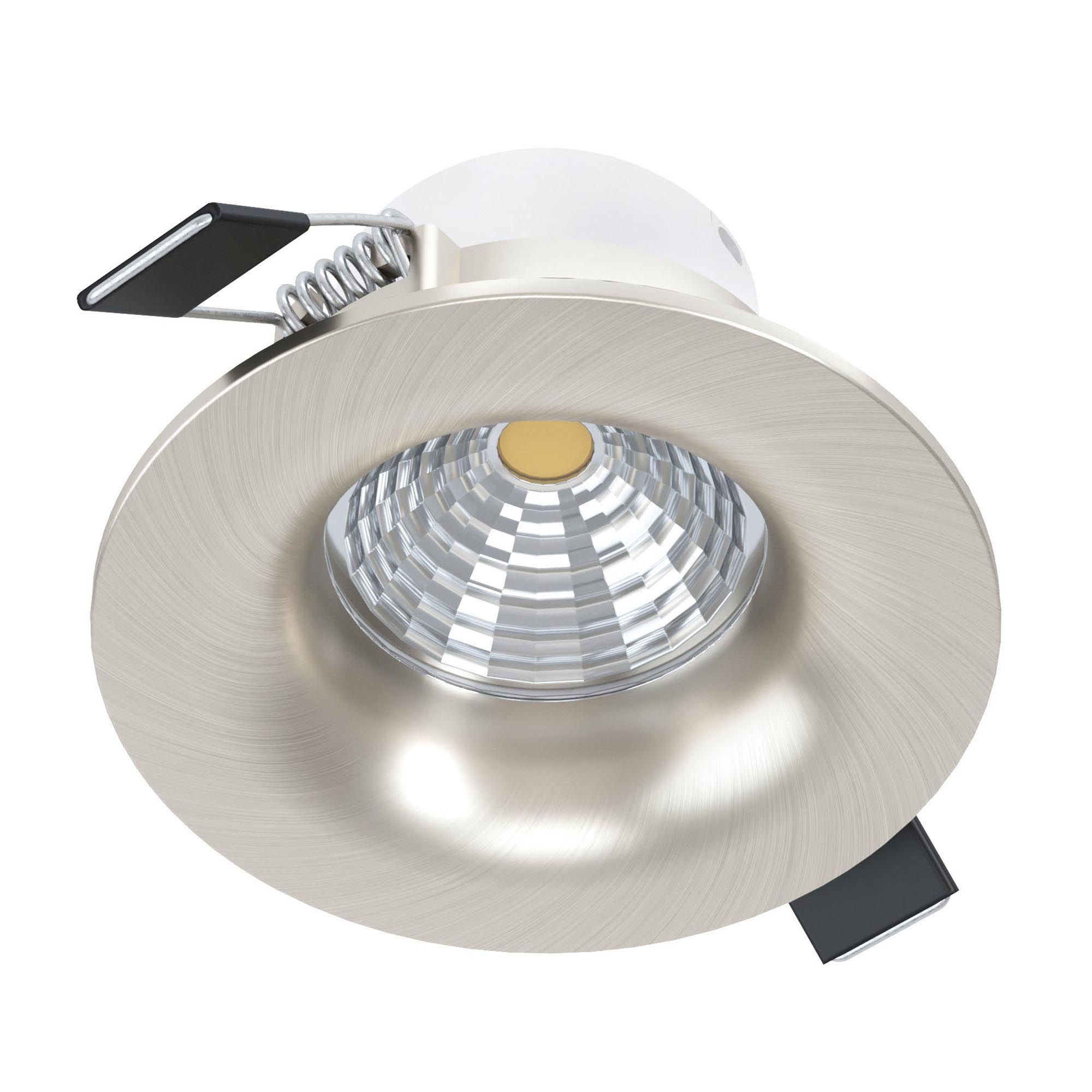 Spot à encastrer métal nickel SALICETO LED INT 2X6W