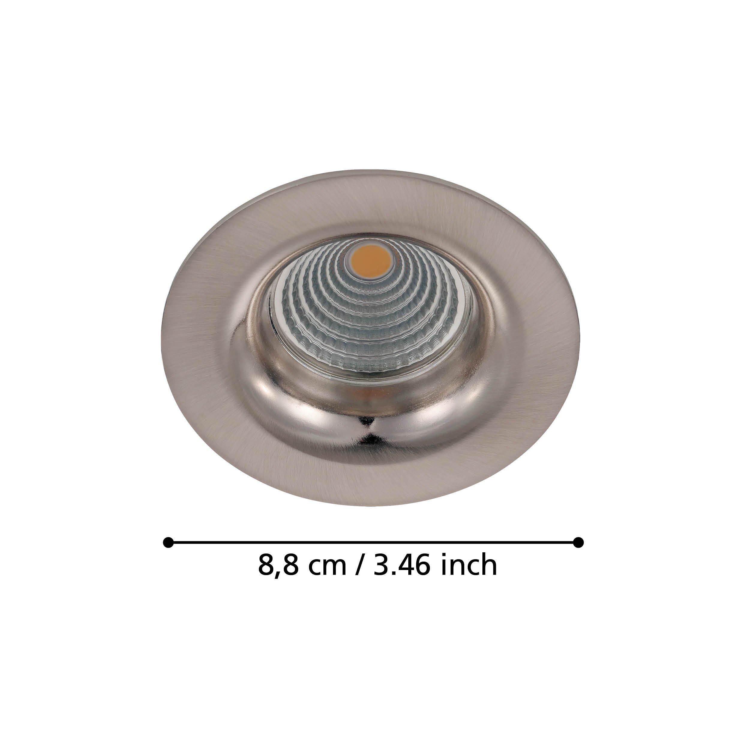 Spot à encastrer métal nickel SALICETO LED INT 2X6W