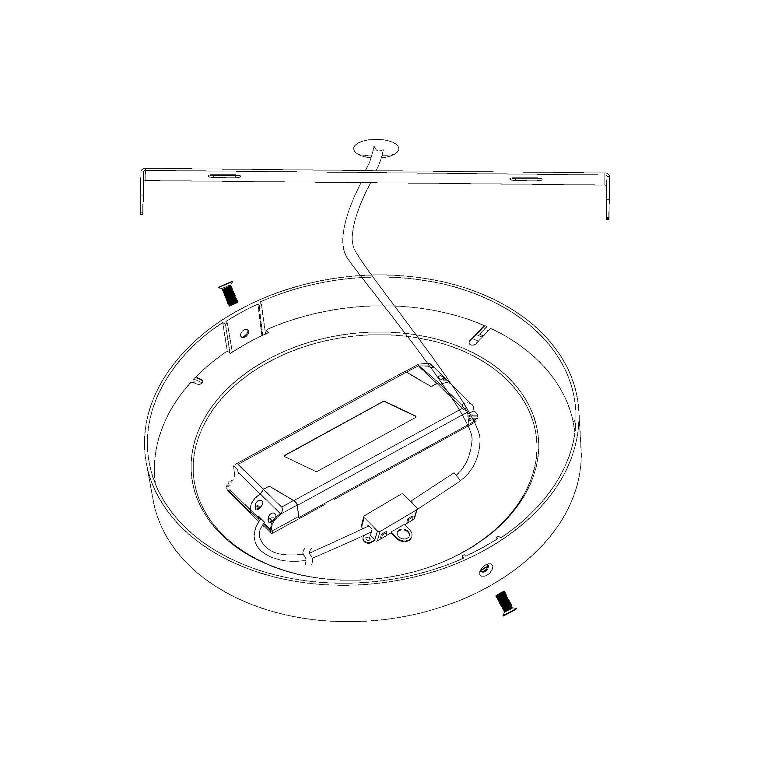 Plafonnier aluminium blanc FUEVA-A LED INT 3X14W