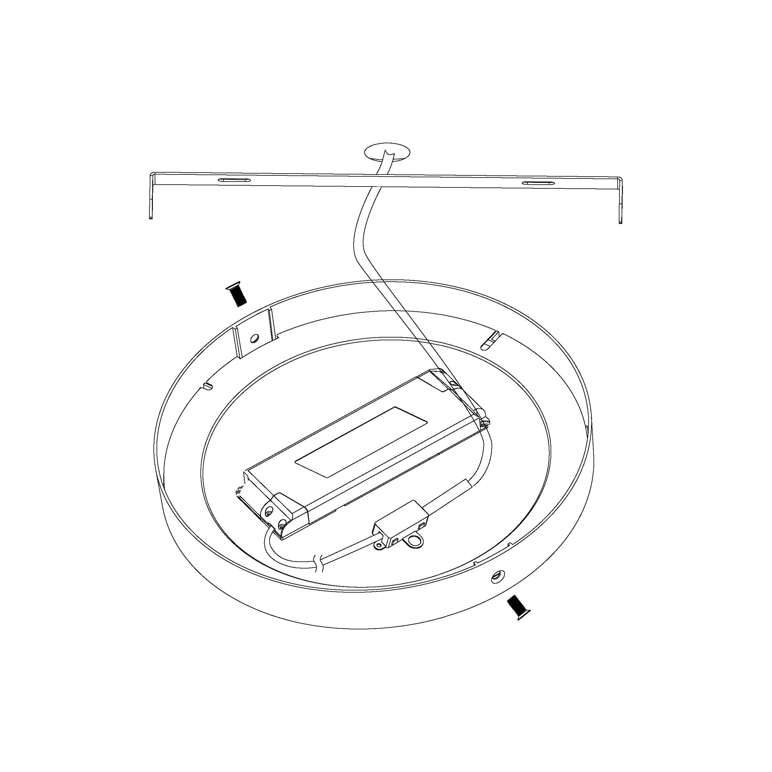 Plafonnier aluminium blanc FUEVA-A LED INT 3X20W