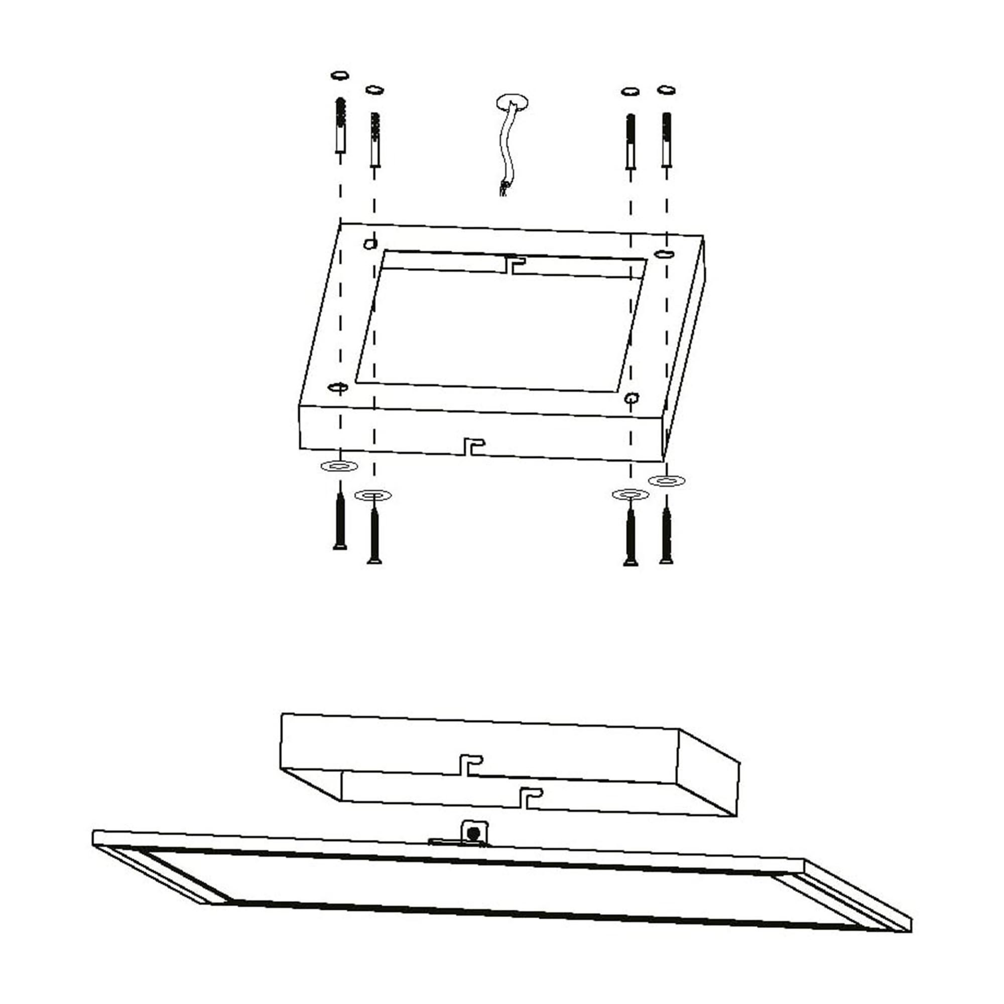 Plafonnier métal blanc SALOBRENA-A LED INT 1X20W