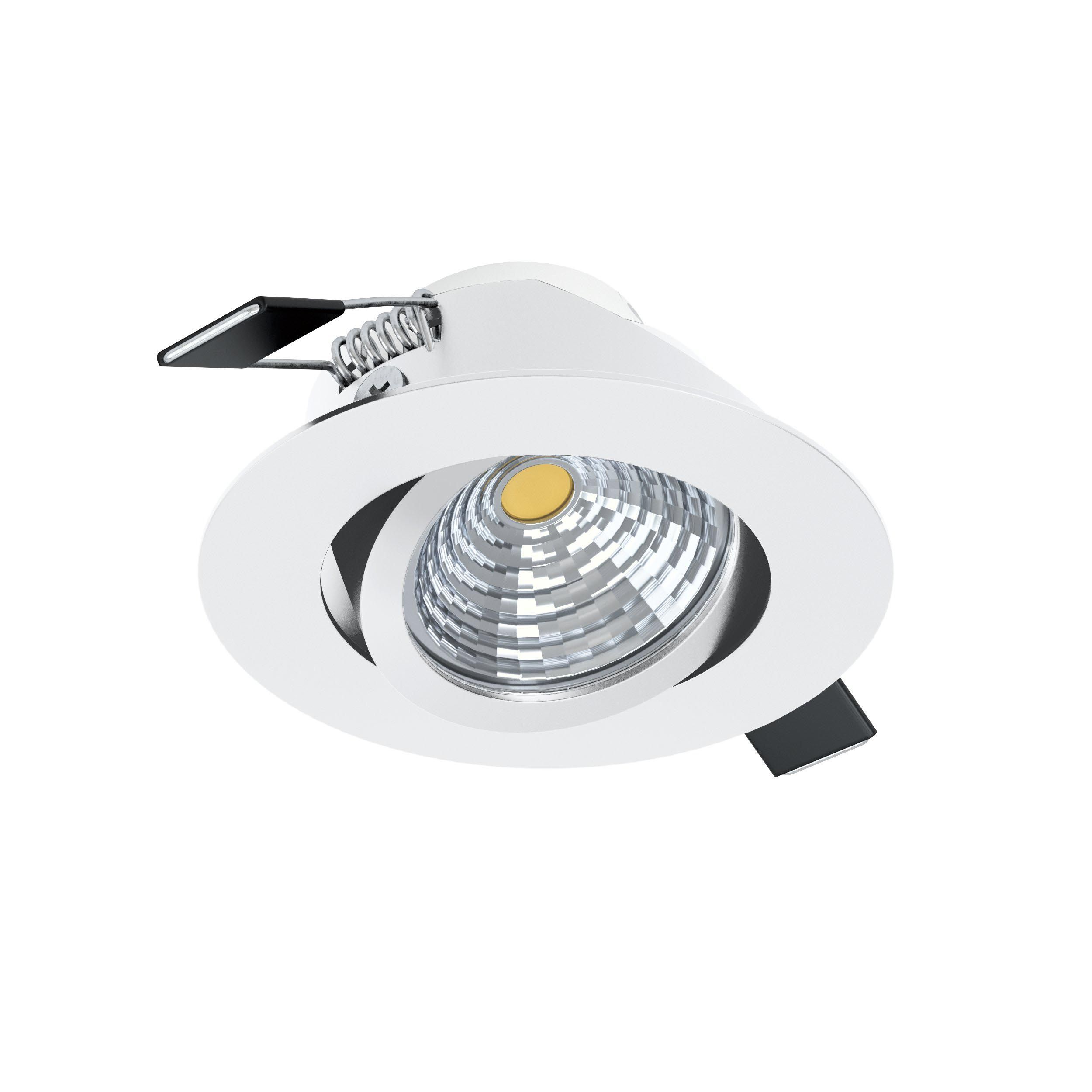 Spot à encastrer plastique blanc SALICETO LED INT 1X6W