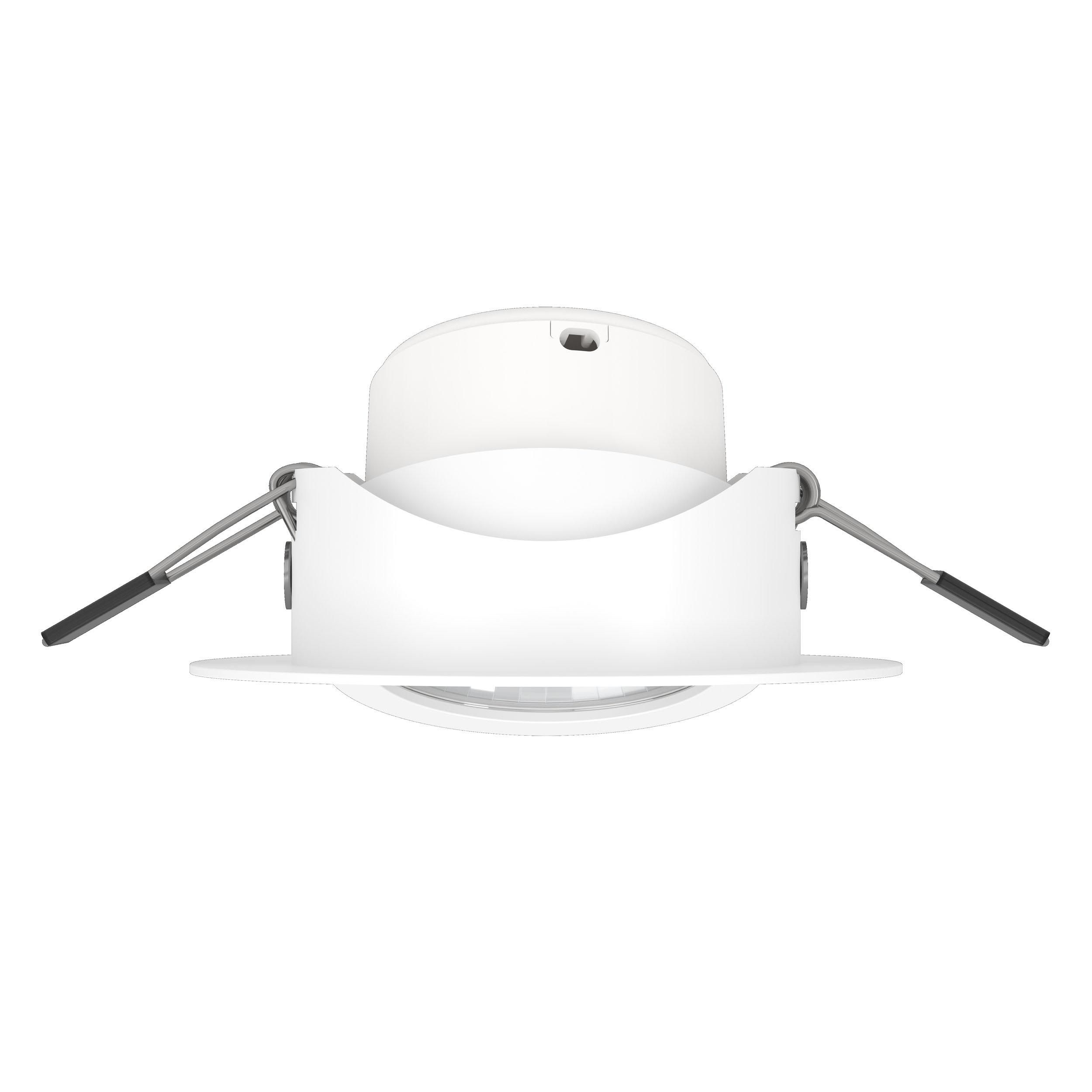 Spot à encastrer plastique blanc SALICETO LED INT 1X6W