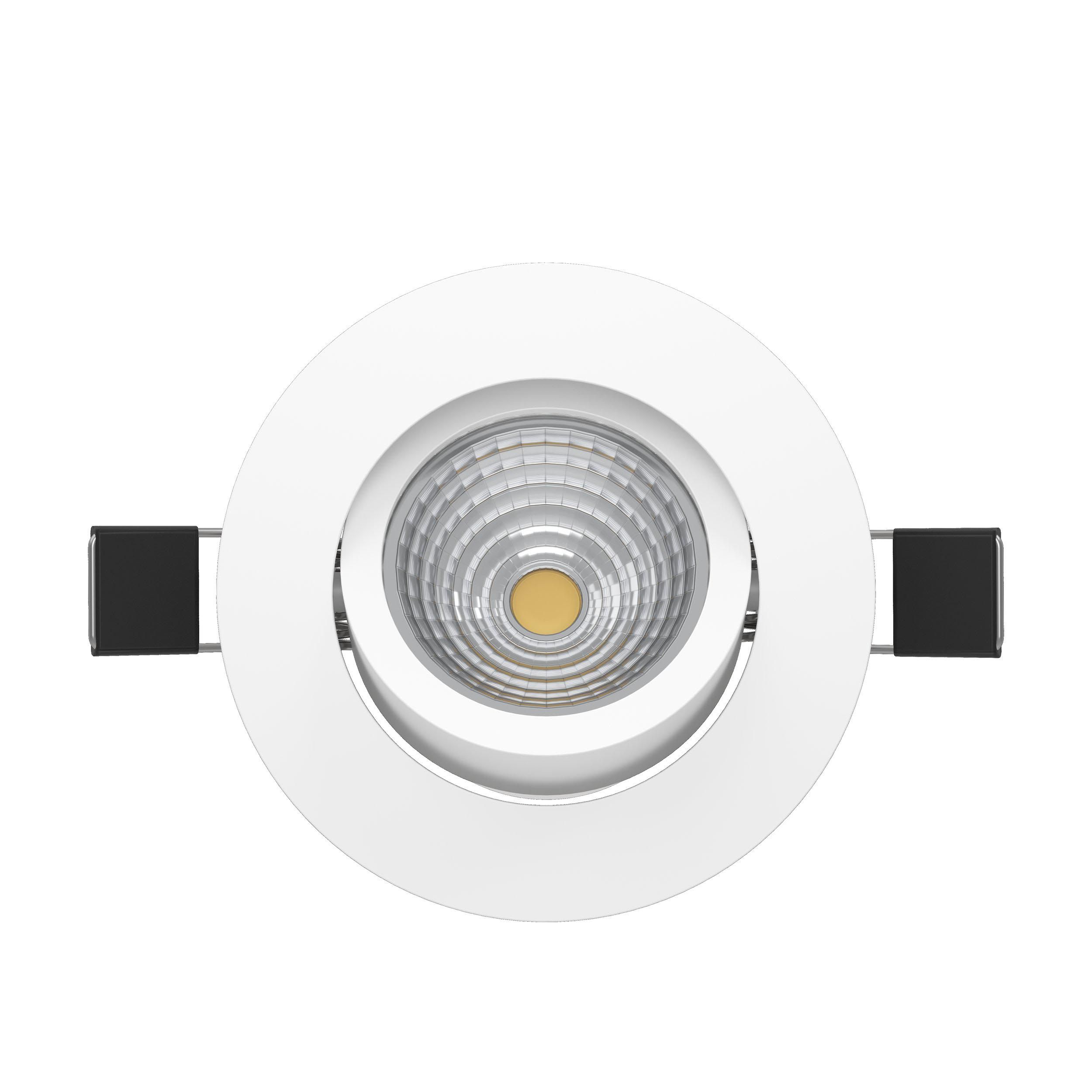 Spot à encastrer métal blanc SALICETO LED rond INT 1X6W