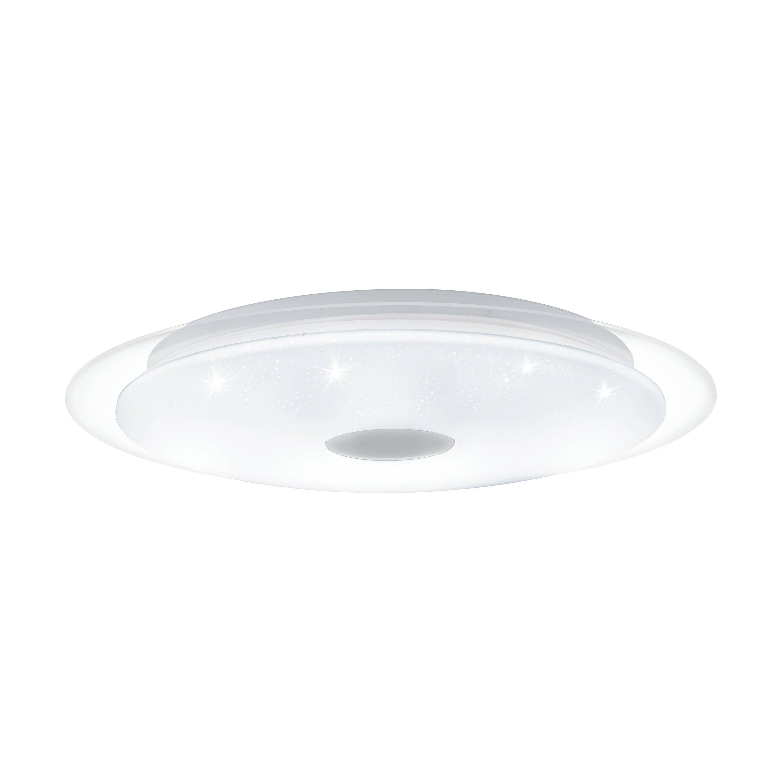 Plafonnier en plastique blanc LANCIANO 1 LED INT 18,8W