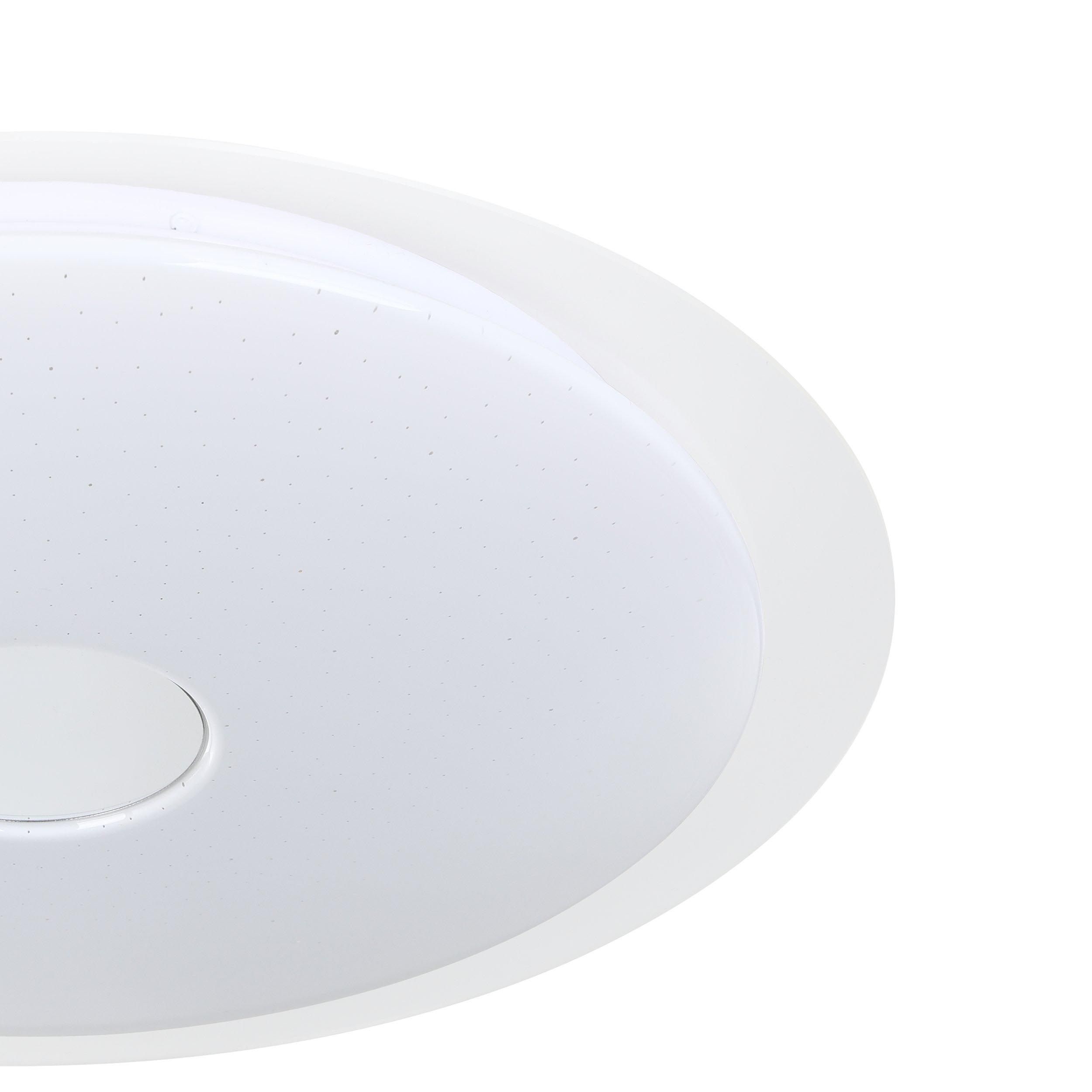 Plafonnier en plastique blanc LANCIANO 1 LED INT 18,8W