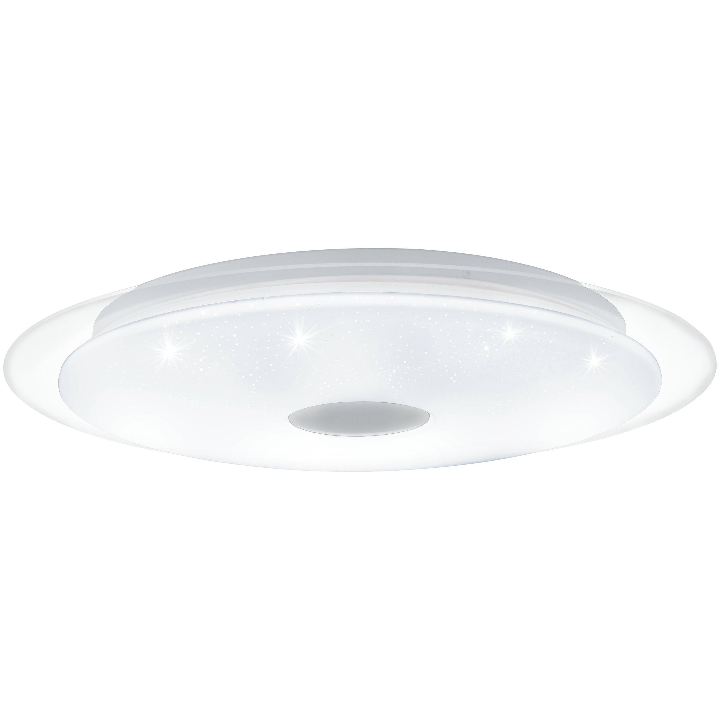 Plafonnier en plastique blanc LANCIANO 1 led intégrée 33W