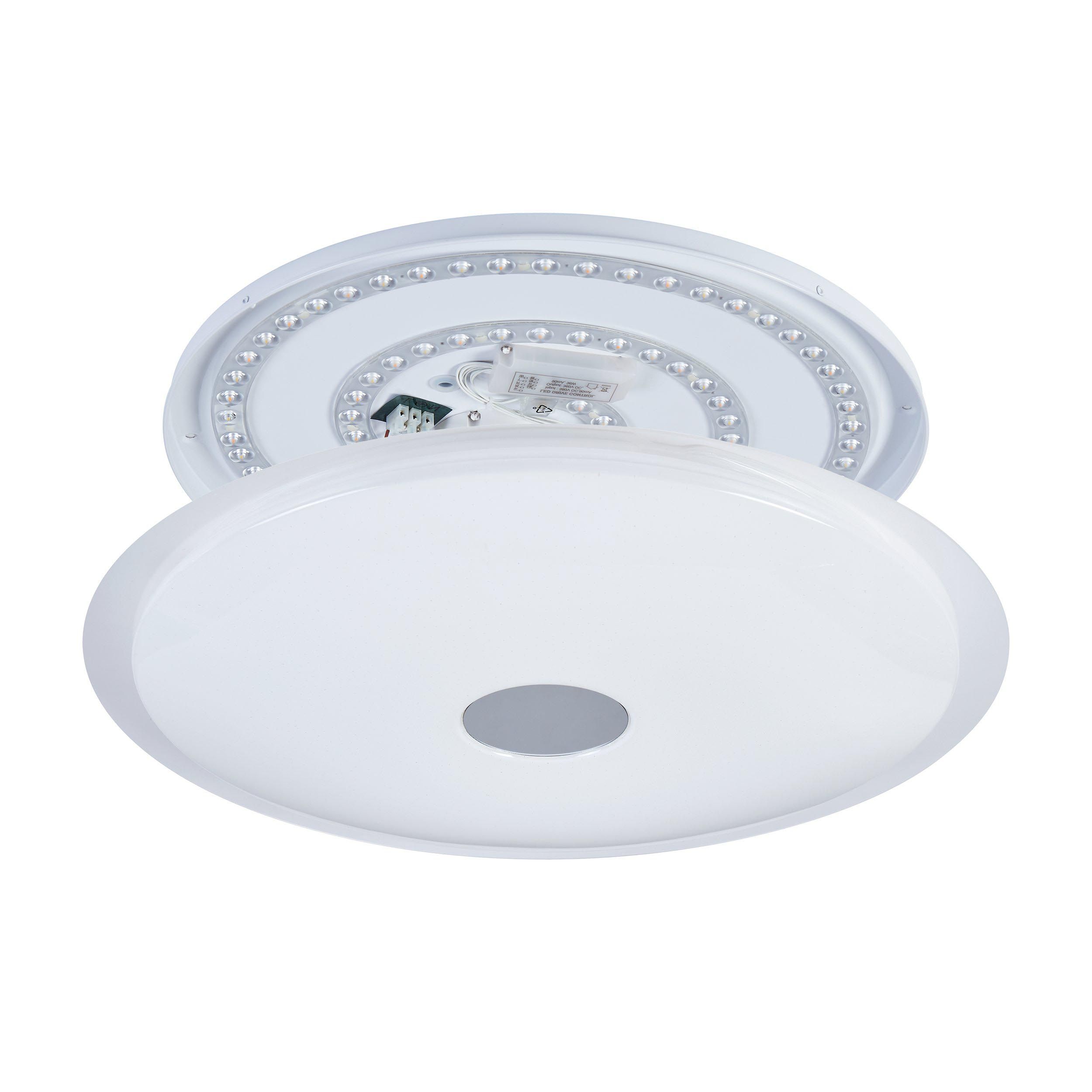 Plafonnier en plastique blanc LANCIANO 1 led intégrée 33W