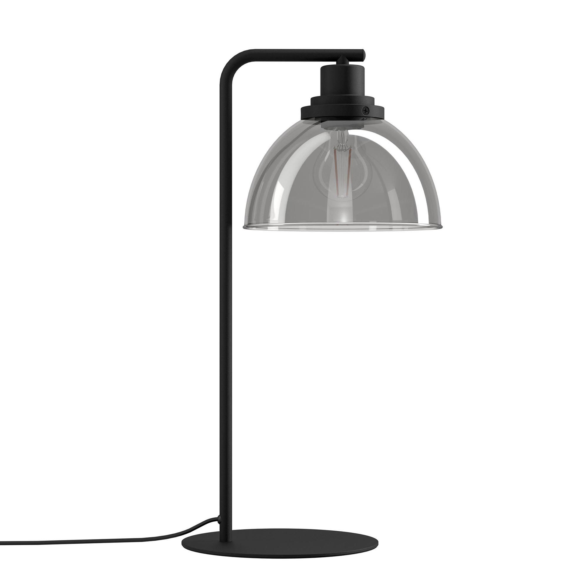 Lampe de table verre noir BELESER E27 1X60W