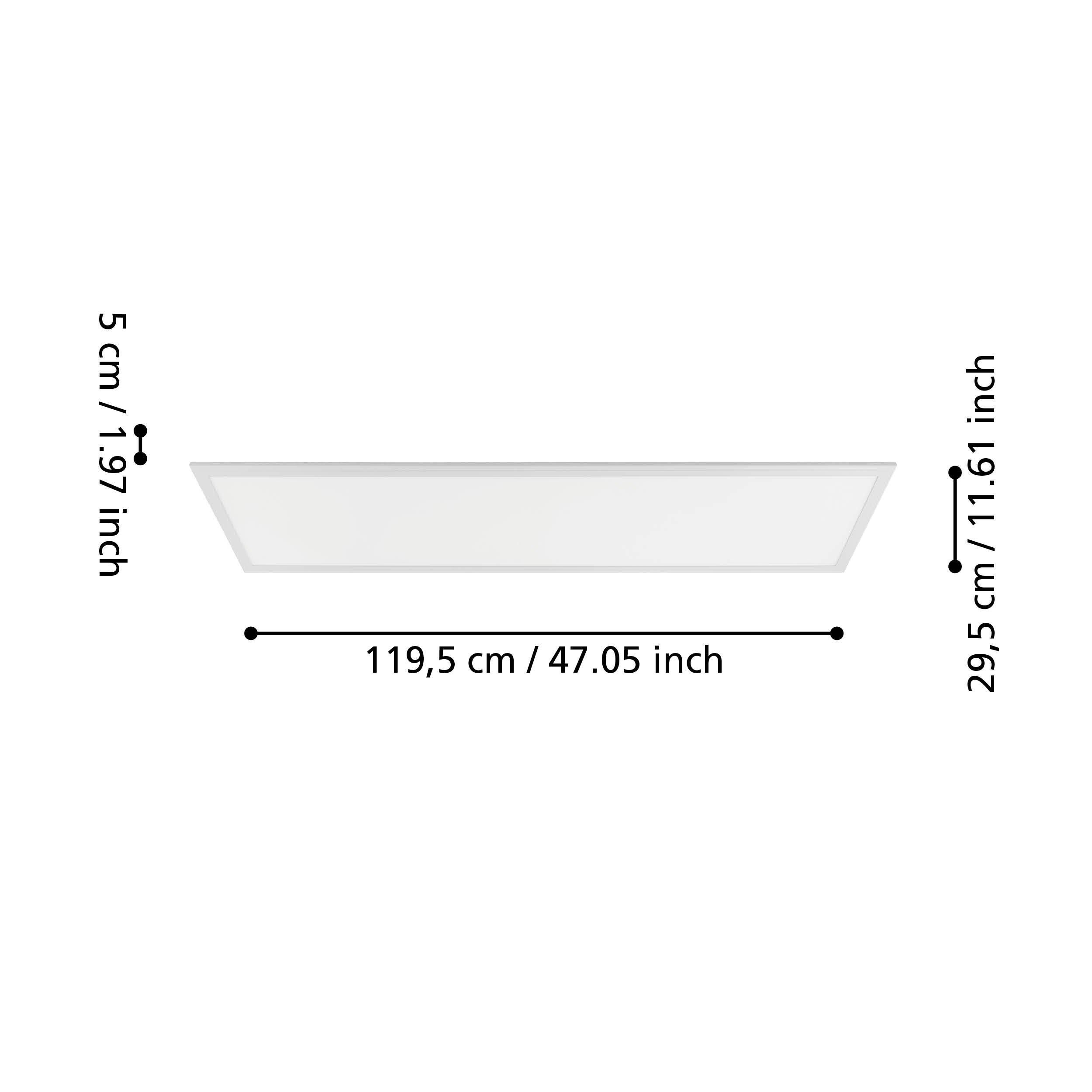 Plafonnier métal blanc SALOBRENA-M LED INT 6X35W