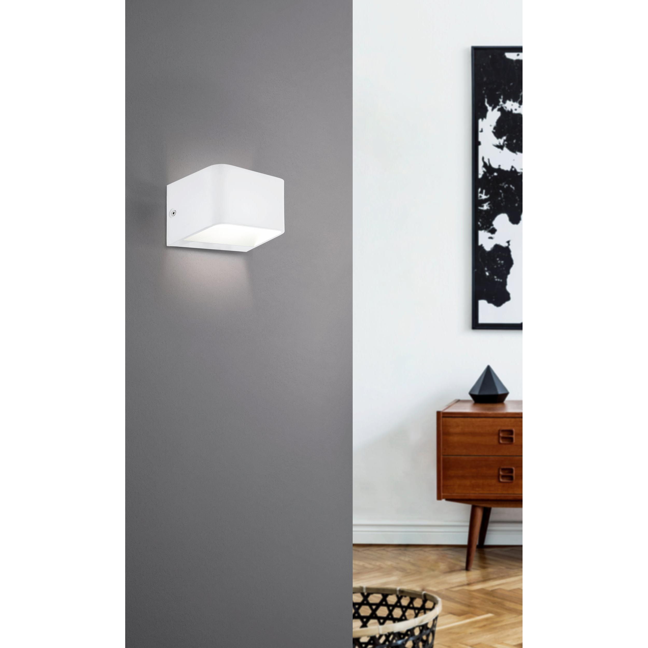 Applique murale métal blanc SANIA 4 LED INT 1X6W