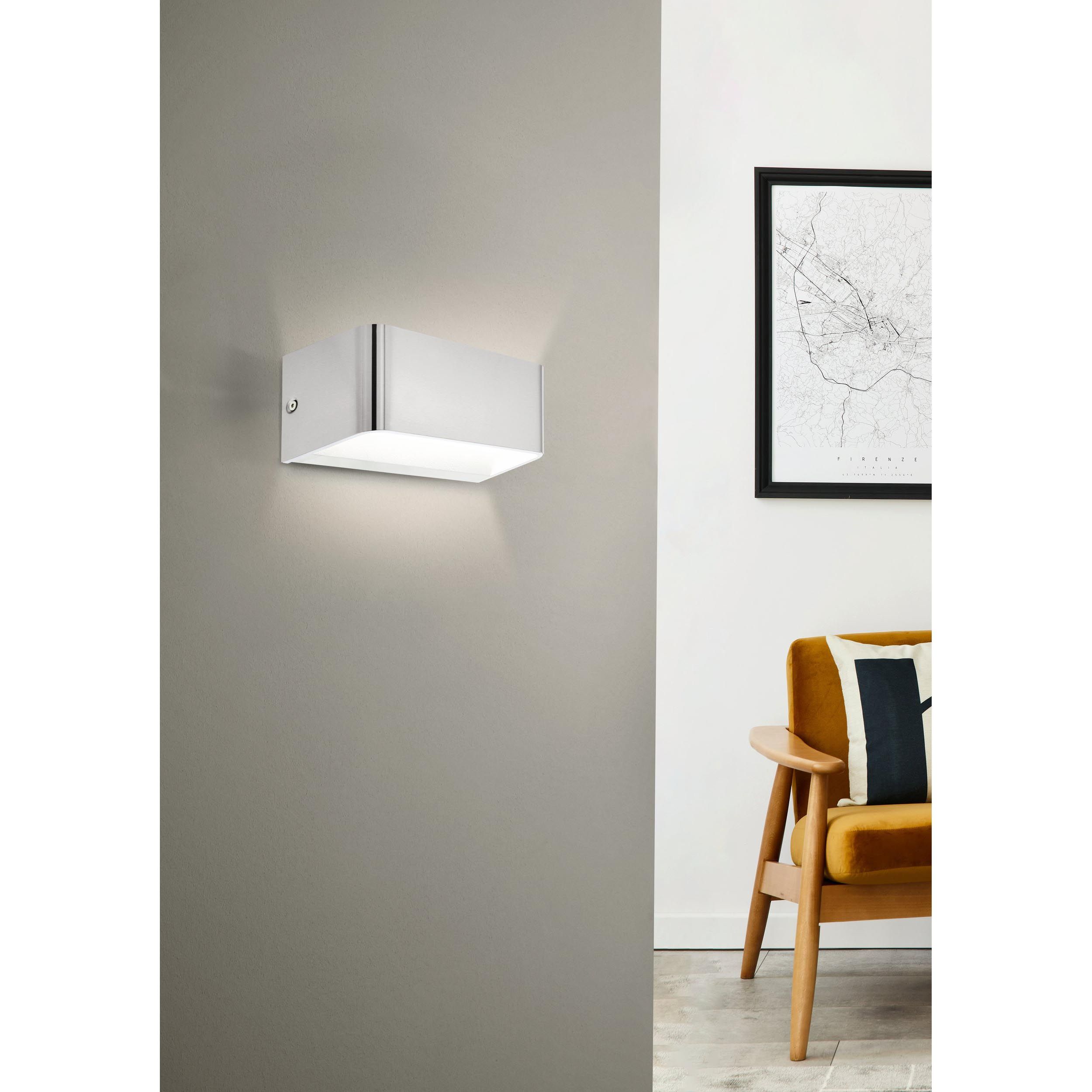 Applique murale métal argenté SANIA 4 LED INT 1X10W