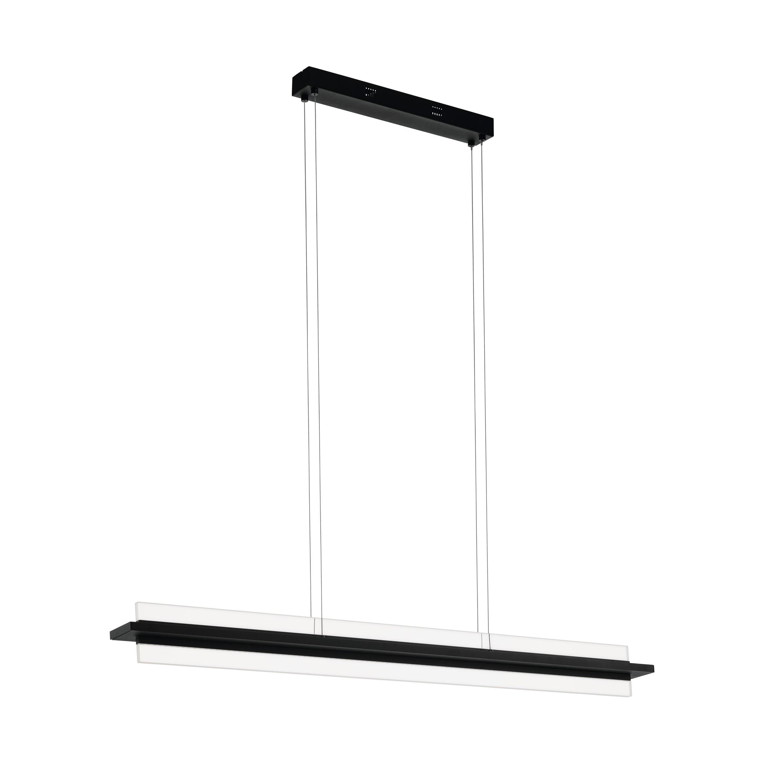 Suspension métal noir SPADAFORA LED INT 2X7,5W