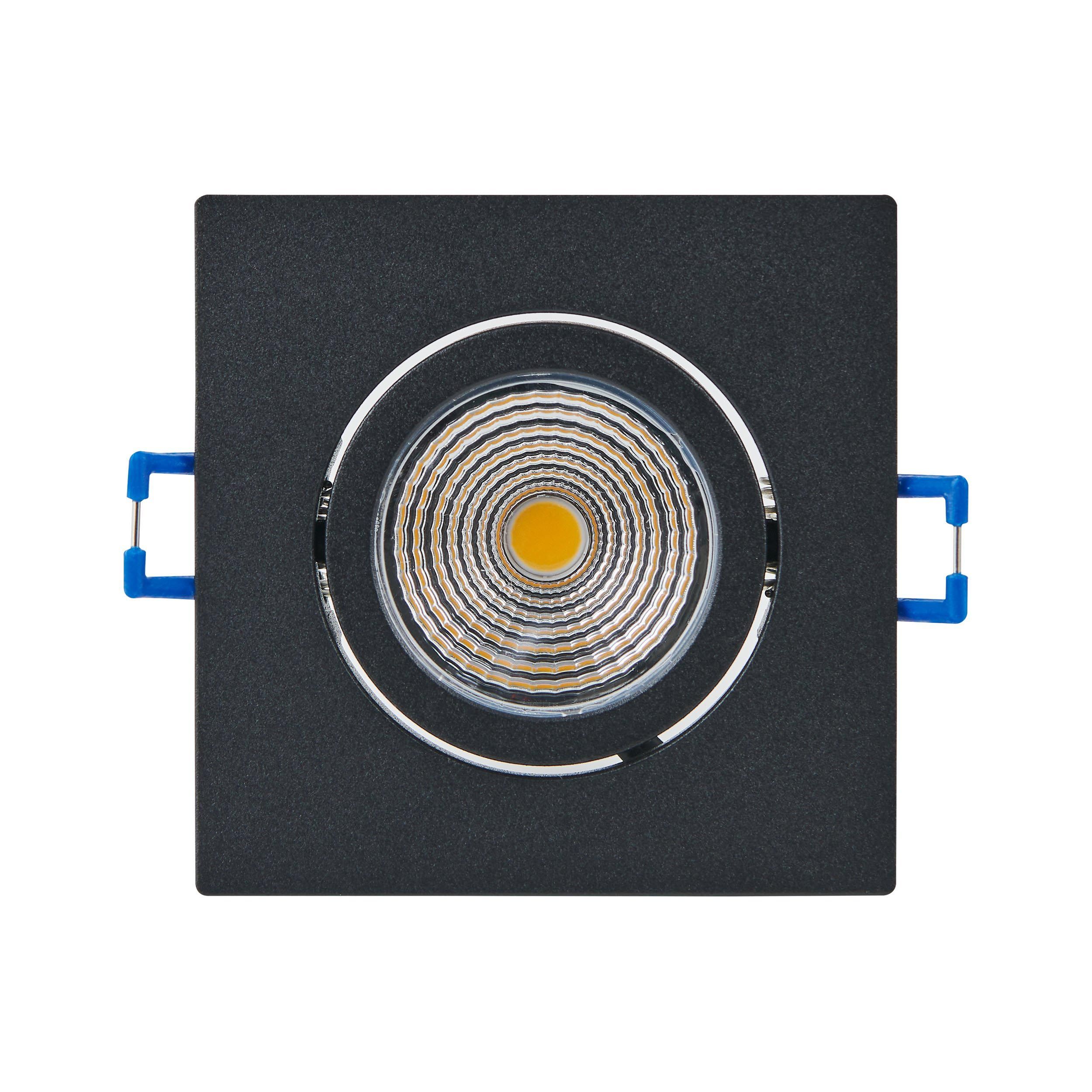 Spot à encastrer métal noir SALICETO LED INT 1X6W