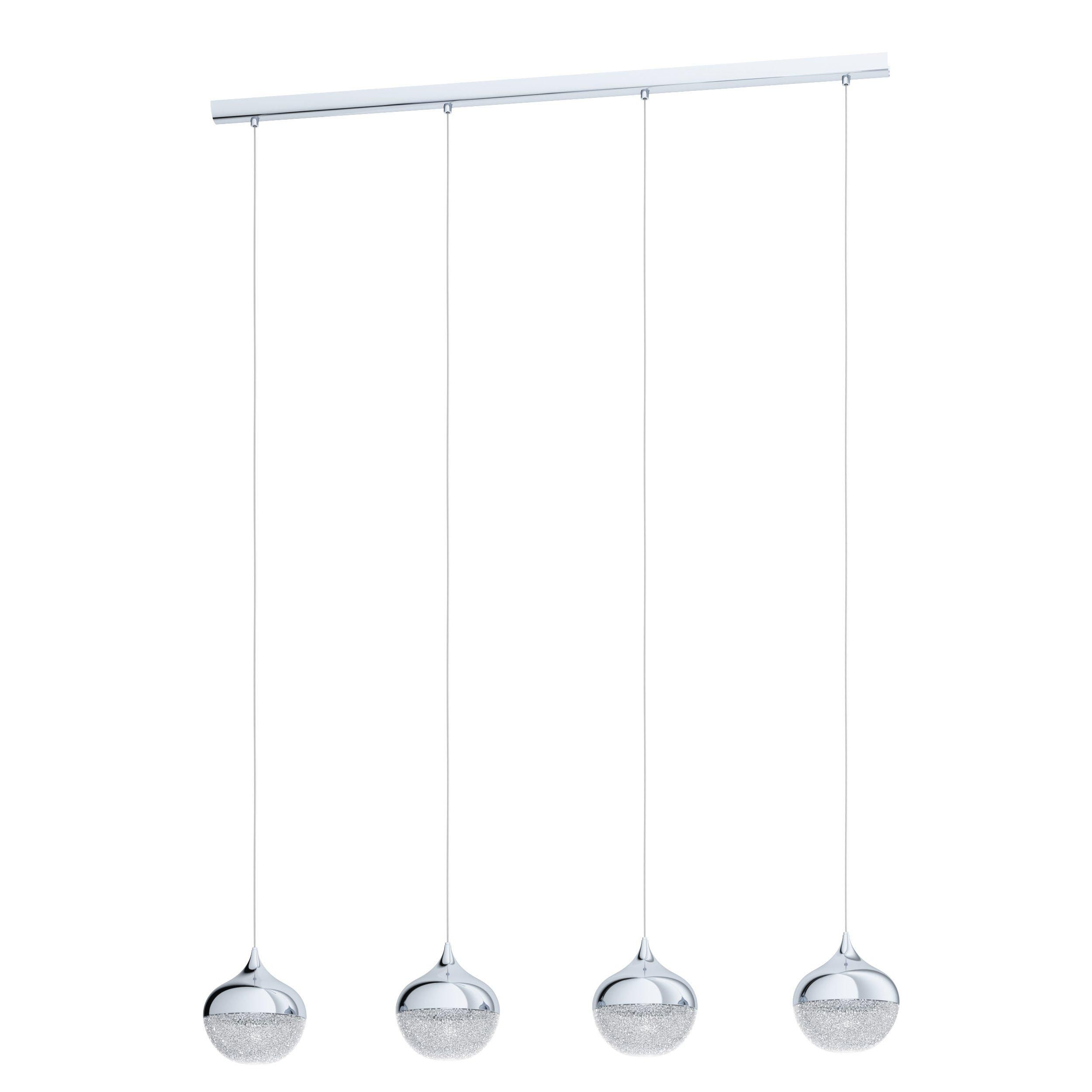 Suspension plastique argenté MIOGLIA 1 E14 4X25W