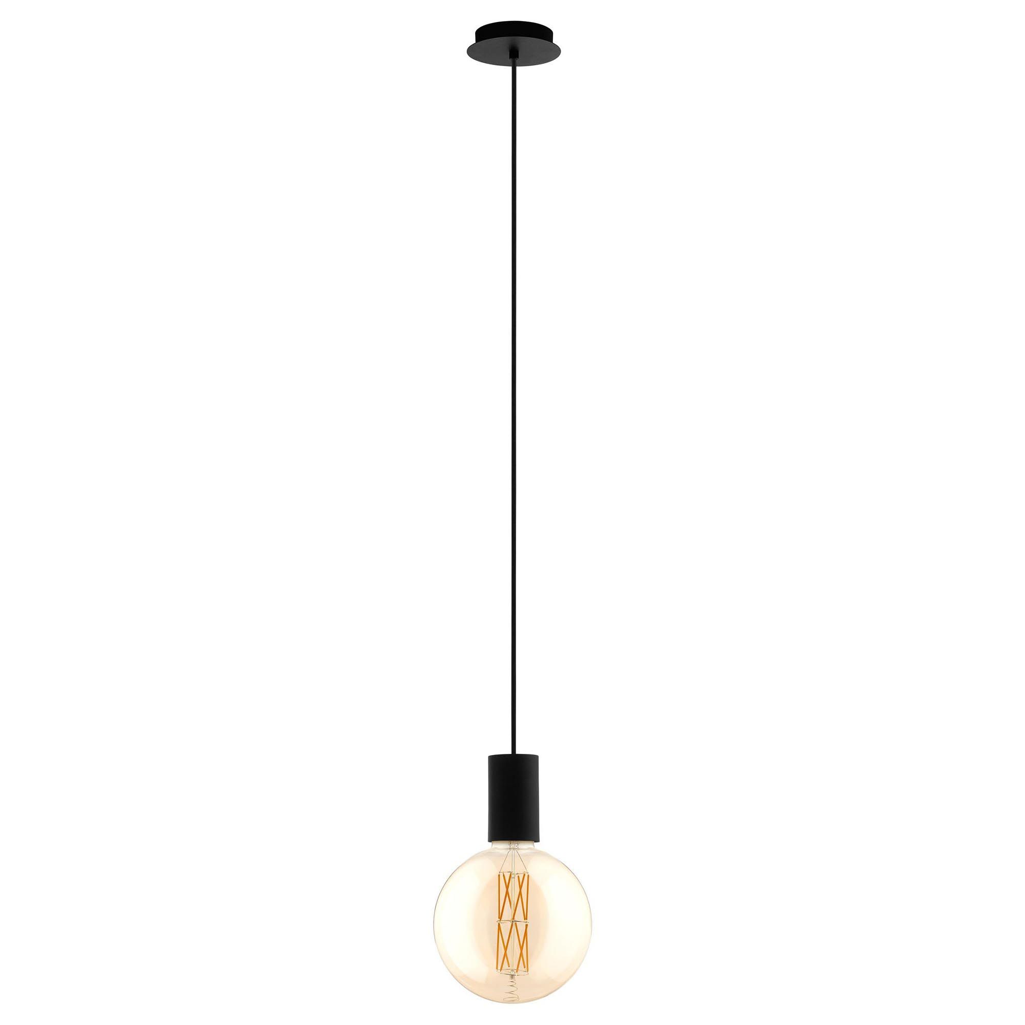 Suspension métal noir POZUETA E27 1X40W