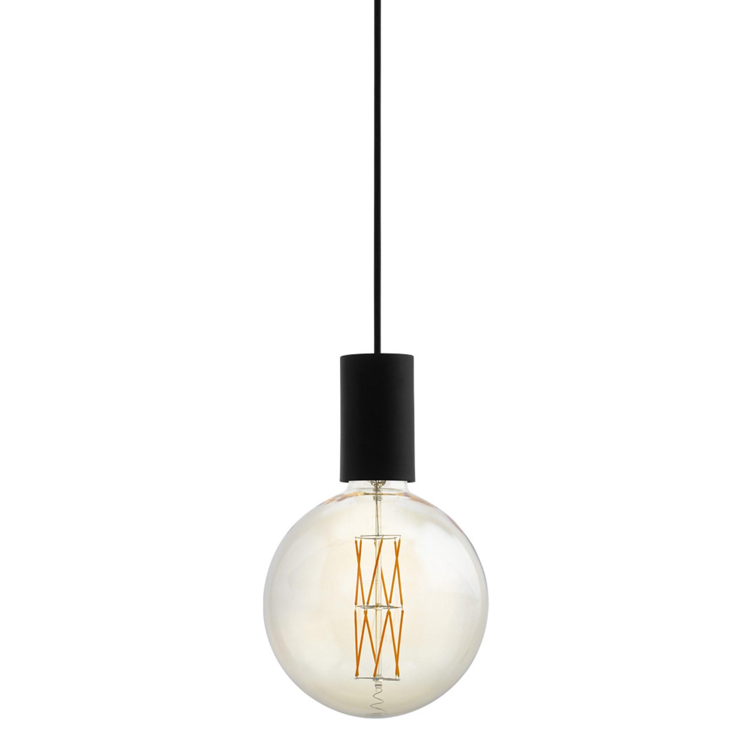 Suspension métal noir POZUETA E27 1X40W