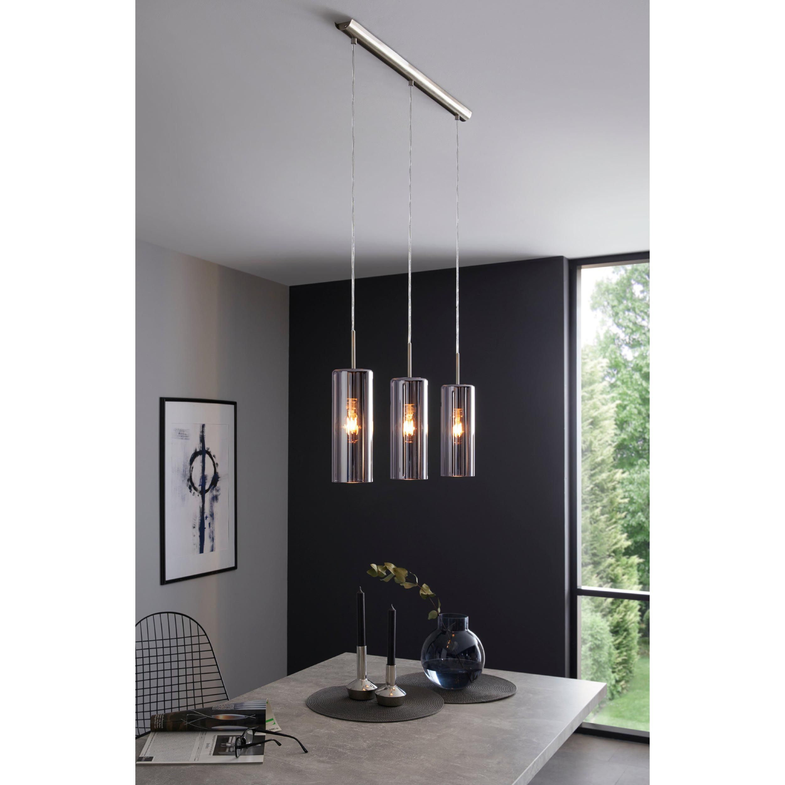 Suspension métal gris SELVINO E27 3X15W