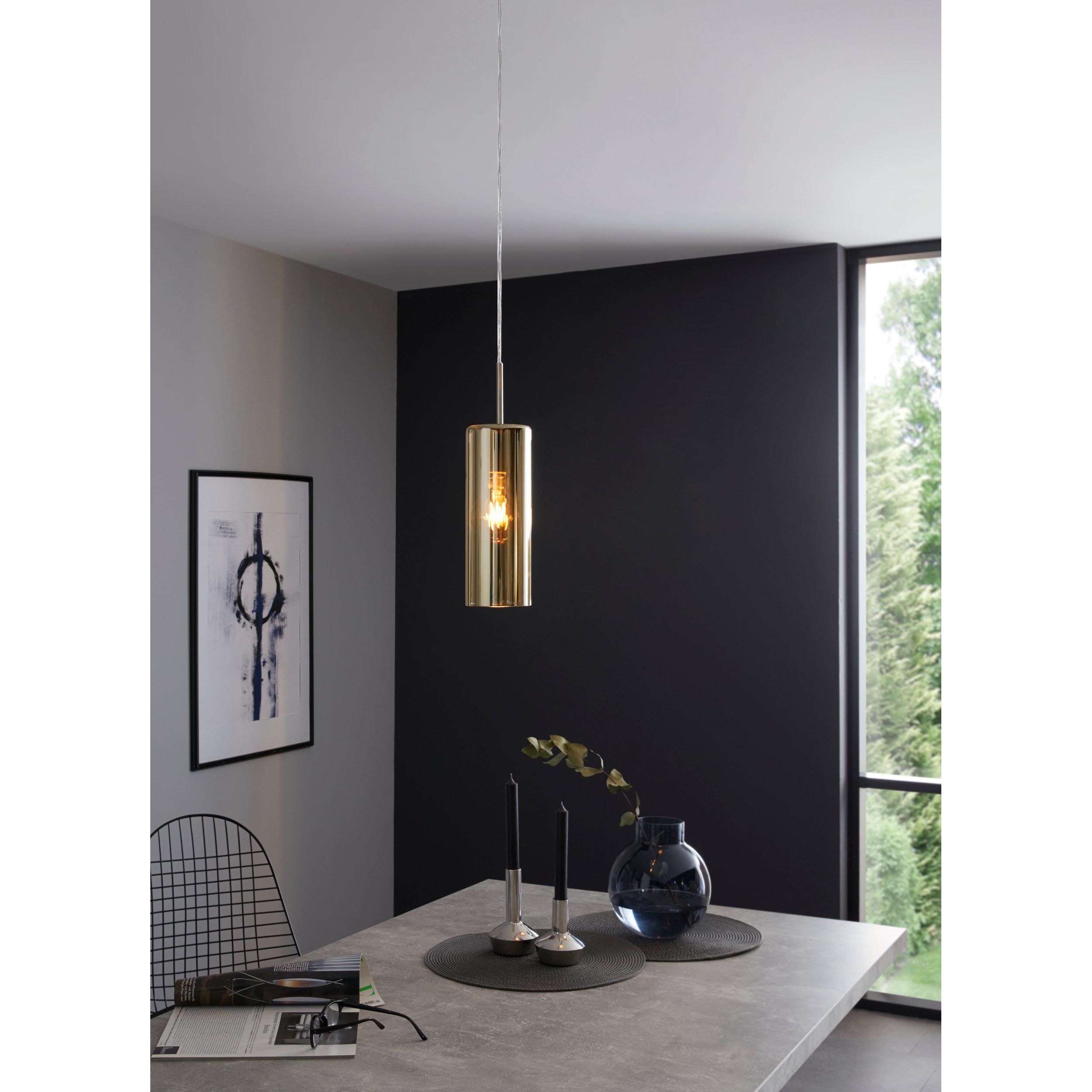 Suspension métal argenté  SELVINO E27 1X15W